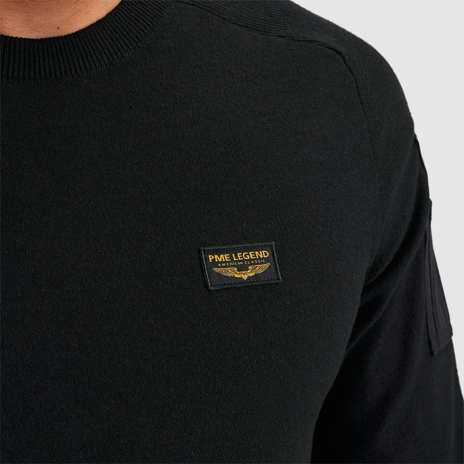 PME LEGEND Rundhalspullover »American classic Buckley knit«
