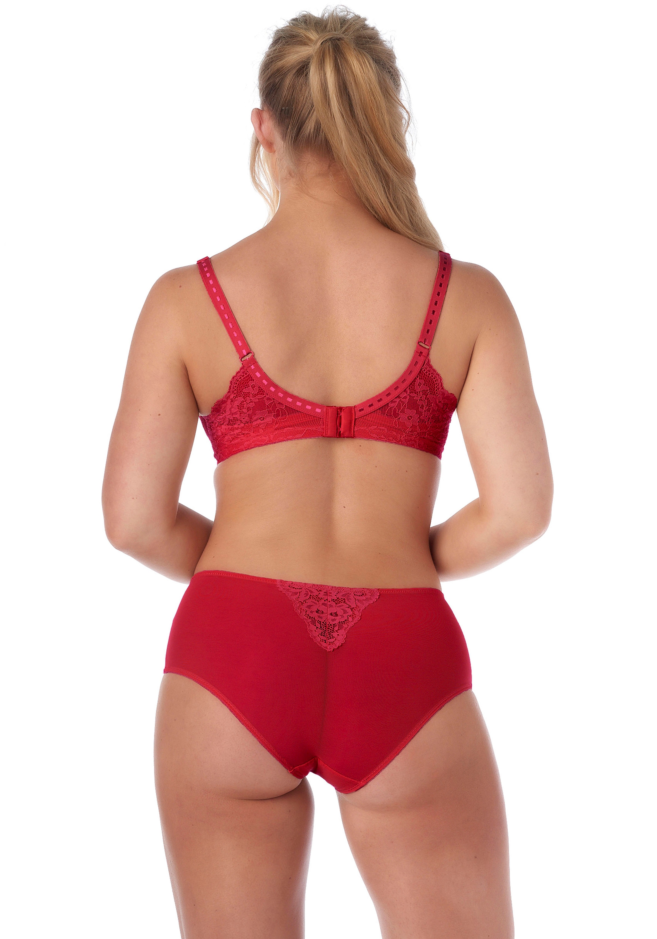 After Eden D-cup & up High-Waist-Slip »BO«, mit Spitzen-Details vorne und hinten