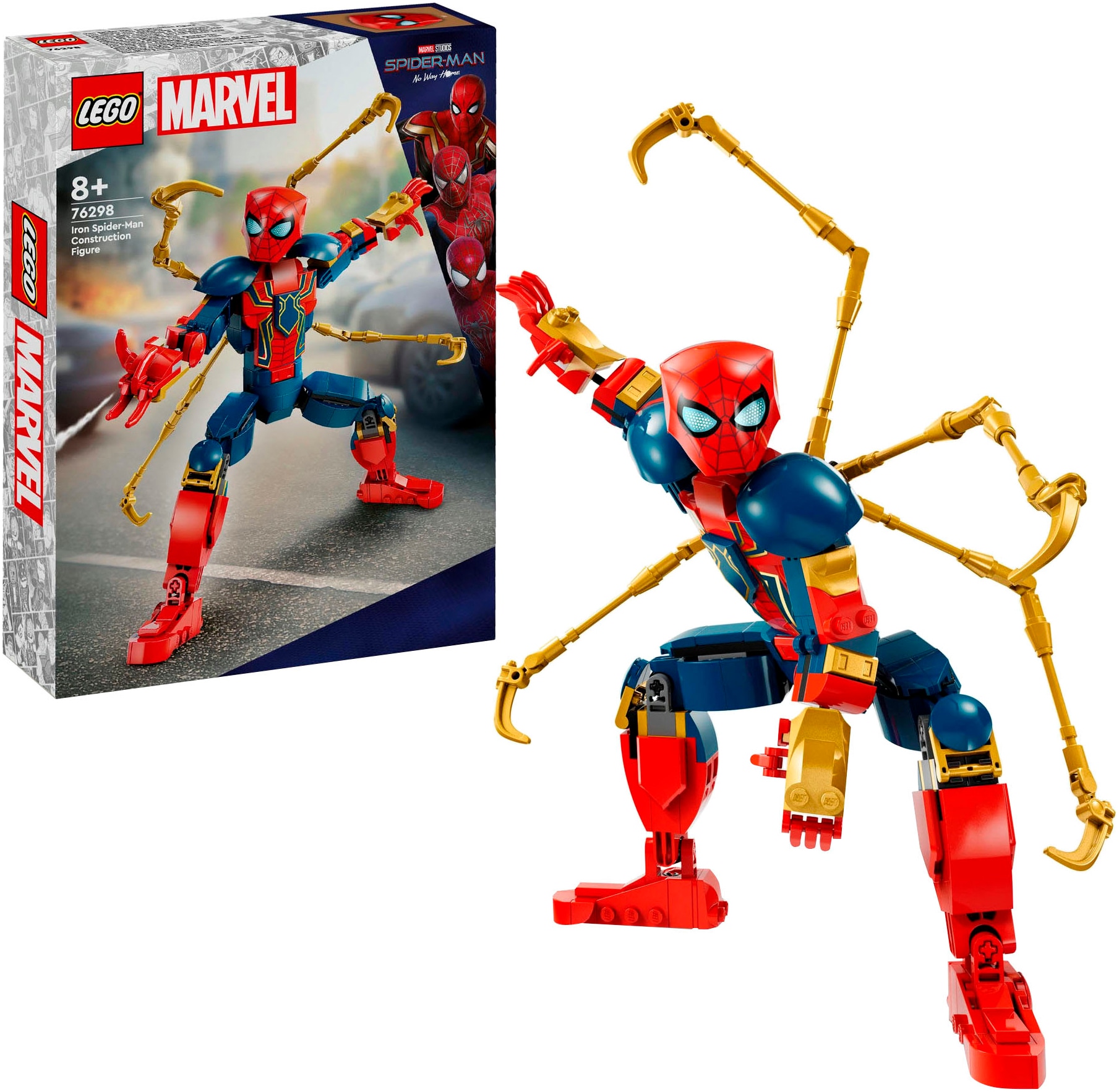 Konstruktionsspielsteine »Iron Spider-Man Baufigur (76298), LEGO Super Heroes«, (303...
