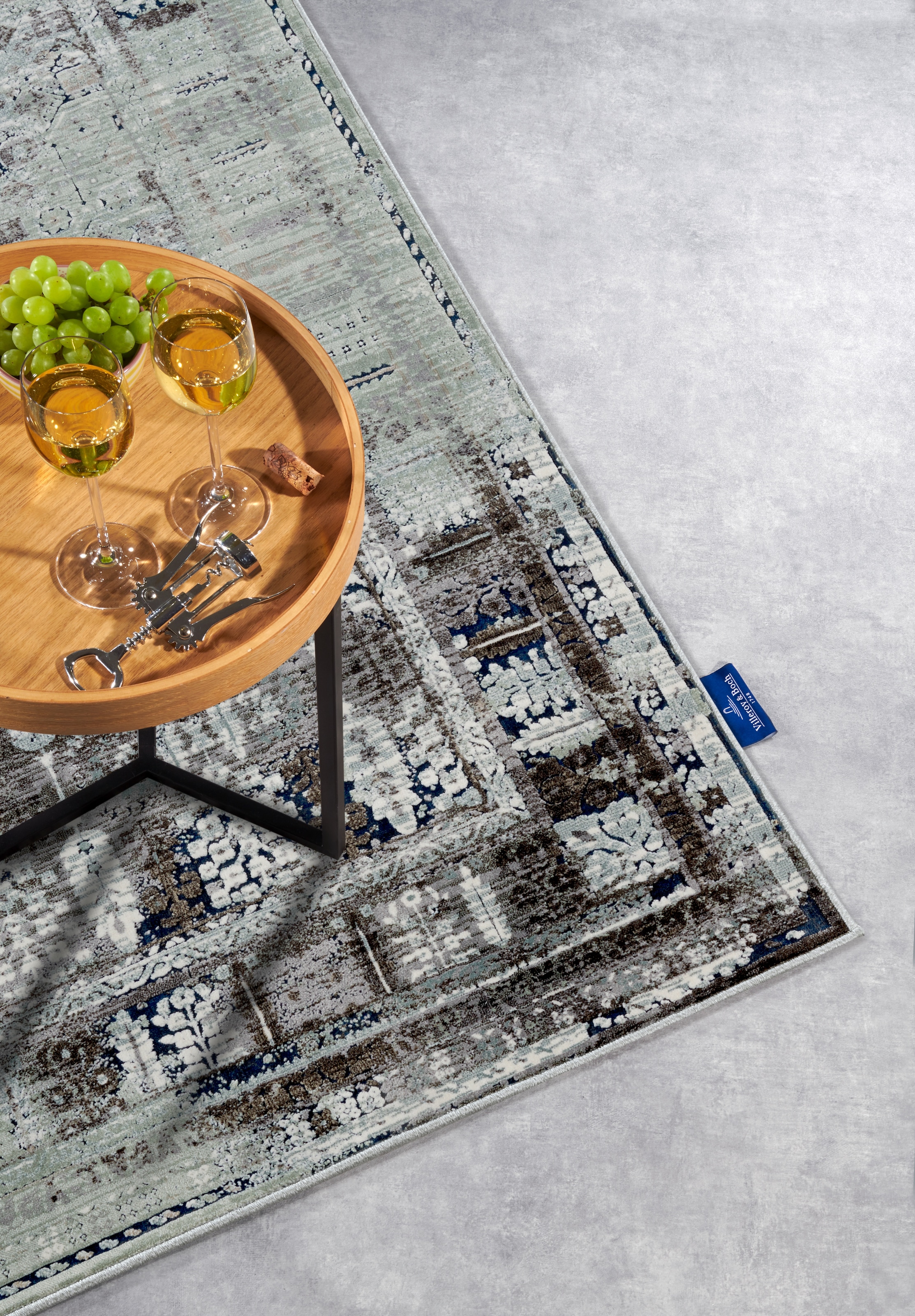 Villeroy & Boch Teppich »Agnes«, rechteckig, 7 mm Höhe, Orient, Vintage, Wohnzimmer, Schlafzimmer, Klassisch, Floral, Flur