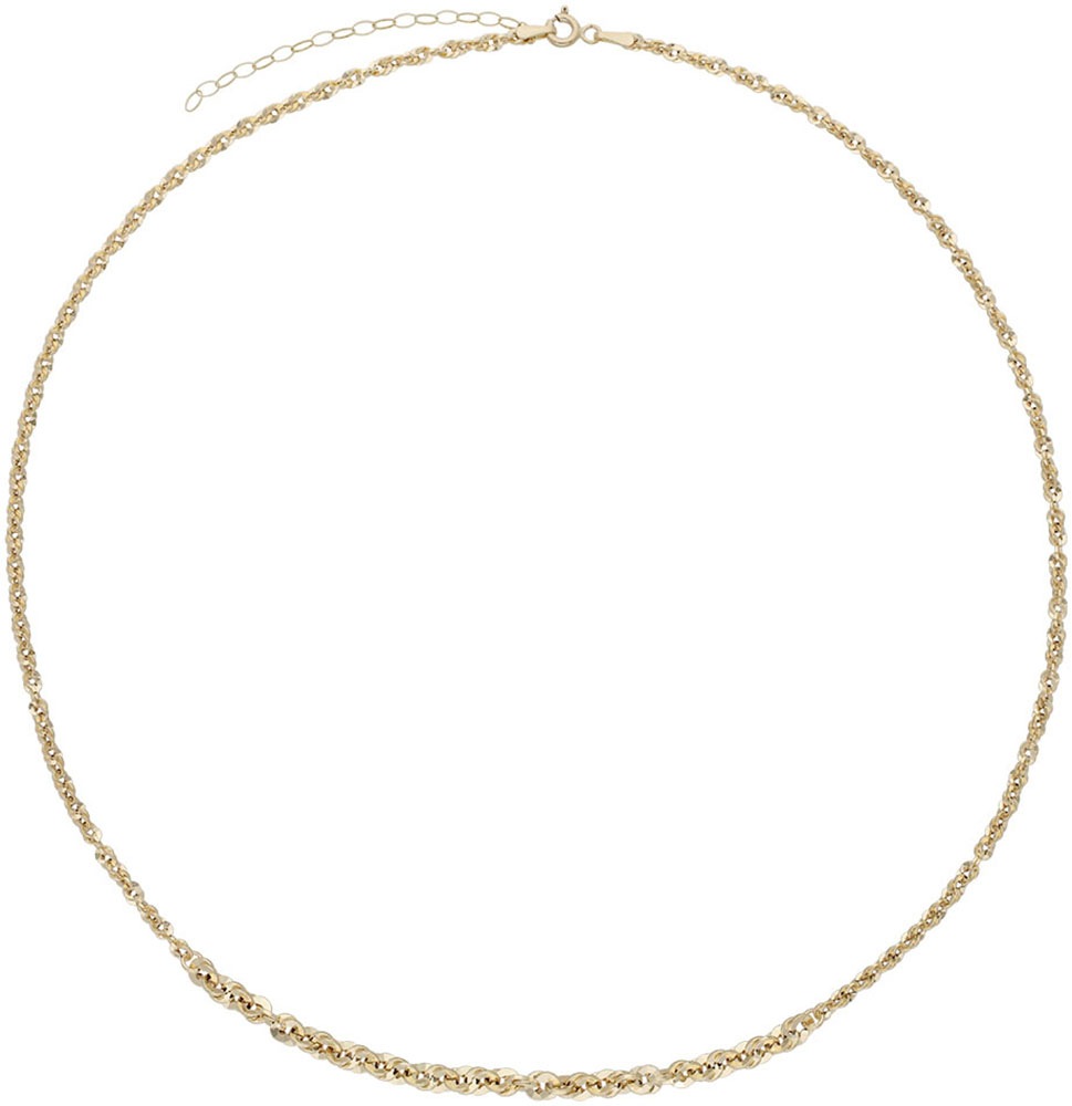 Firetti Kette ohne Anhänger »Schmuck Geschenk Gold 375 Halskette Singapurkettengl. 2,4-3,6mm breit«