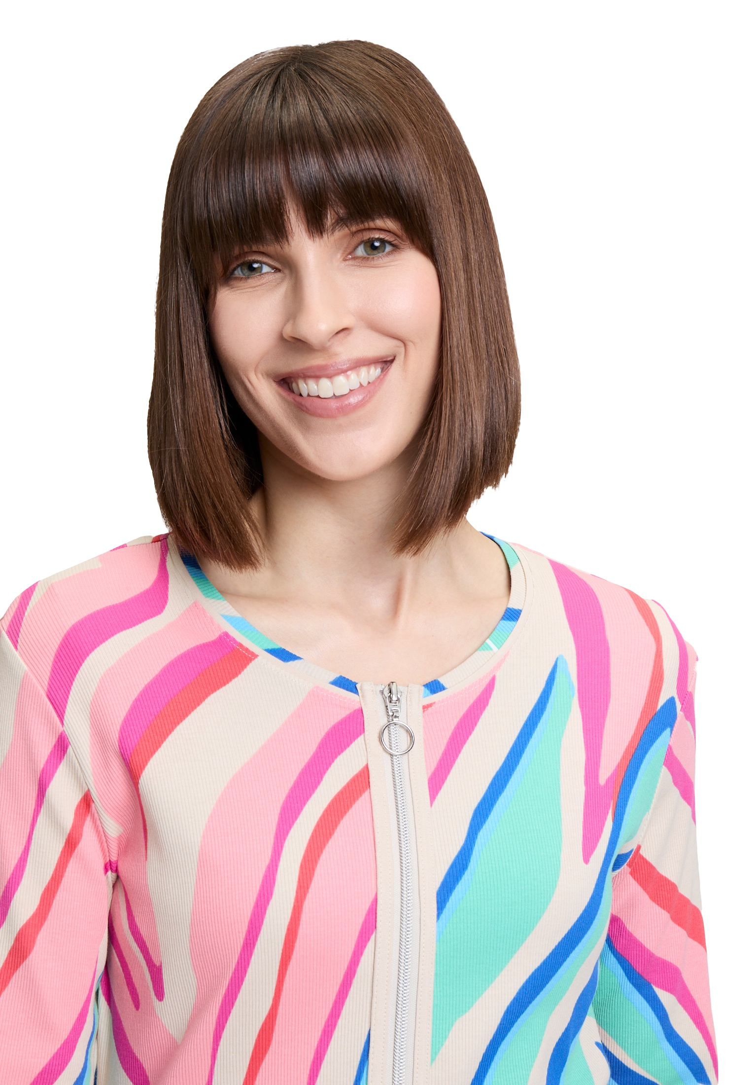 Betty Barclay 3/4-Arm-Shirt »Shirtjacke mit Rippenstruktur«