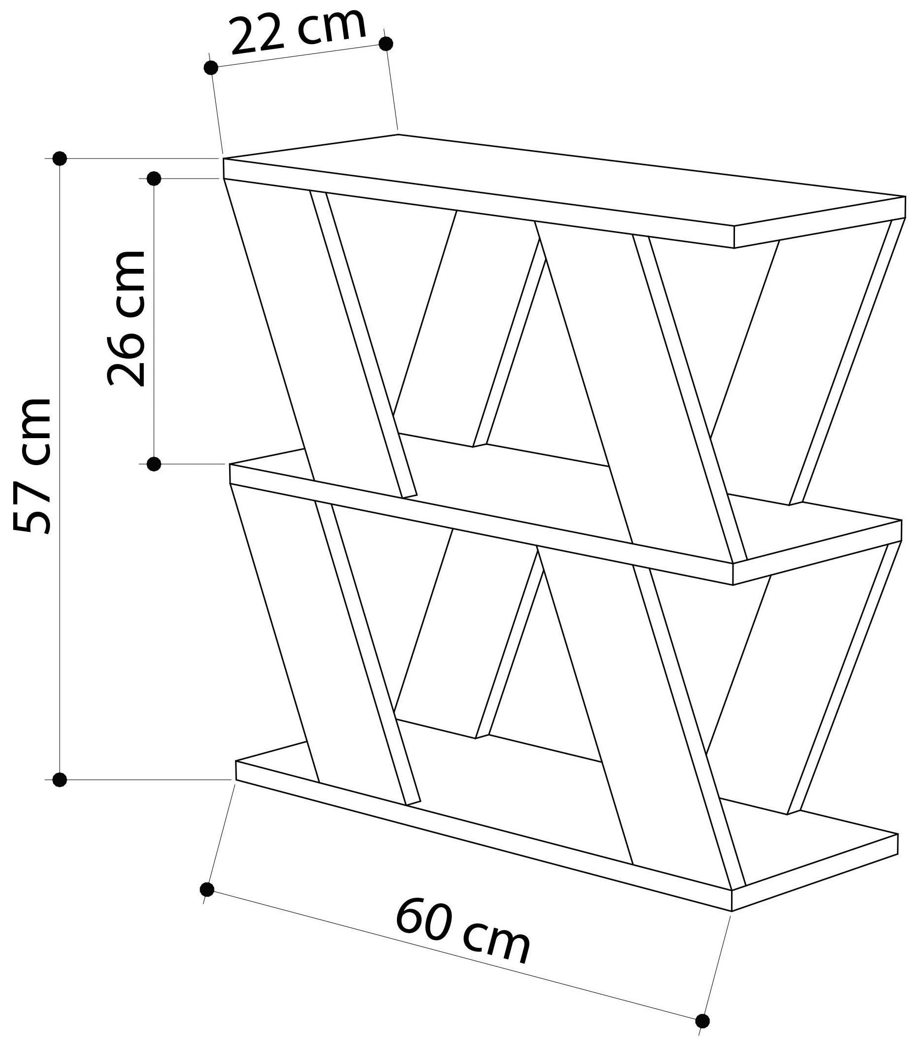 Decortie Beistelltisch »LAZENA BEISTELLTISCH«, (Packung, 1 St.), Leichte Montage, Lagerung, Platzsparend