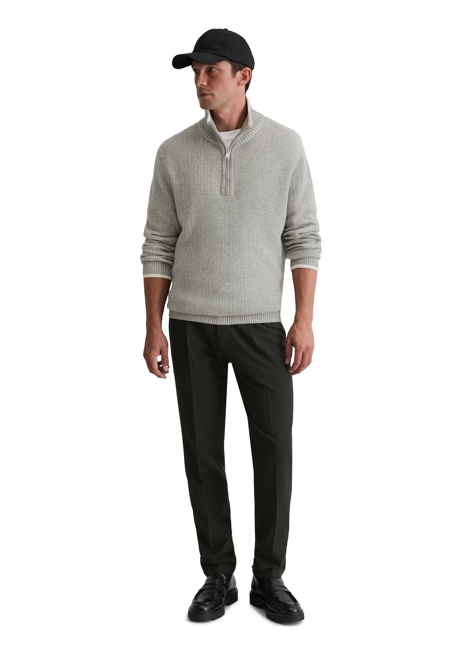 Marc O'Polo Troyer lässiger Bi-Color-Effekt