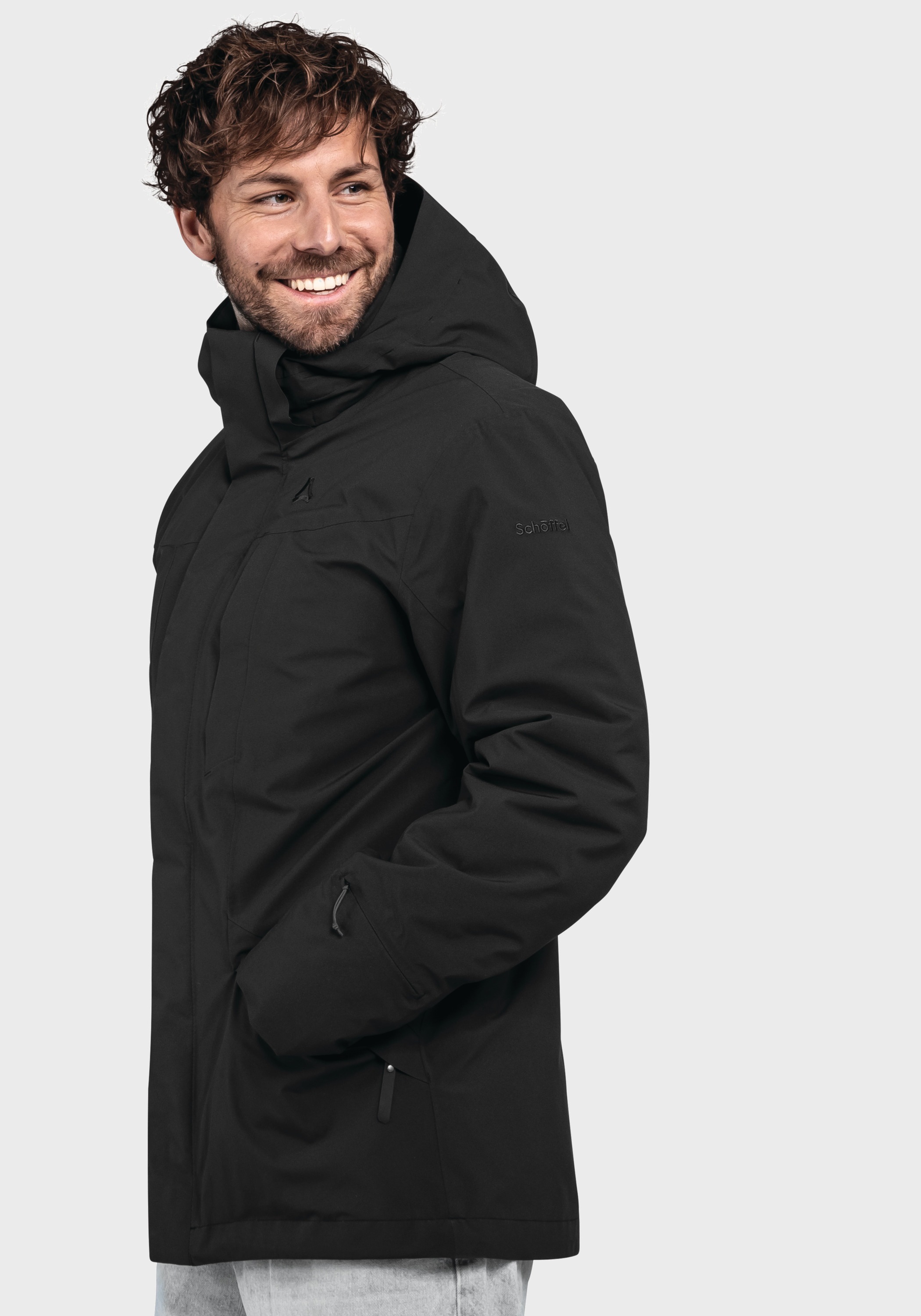 Schöffel Doppeljacke »Urban 3in1 Parka Style Borkol MNS«, mit Kapuze