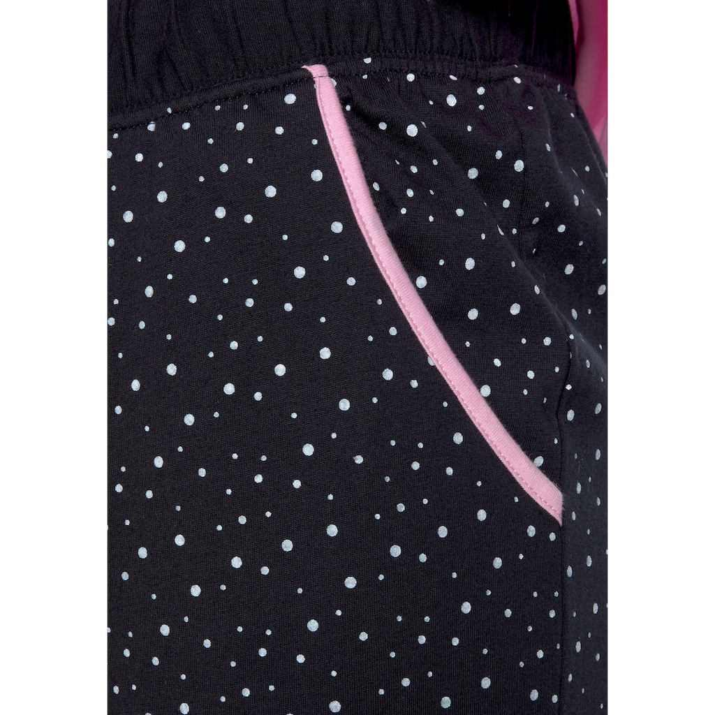 NICI Pyjama (2 tlg. 1 Stück) mit Einhorn-Print und gepunkteter Schlafhose