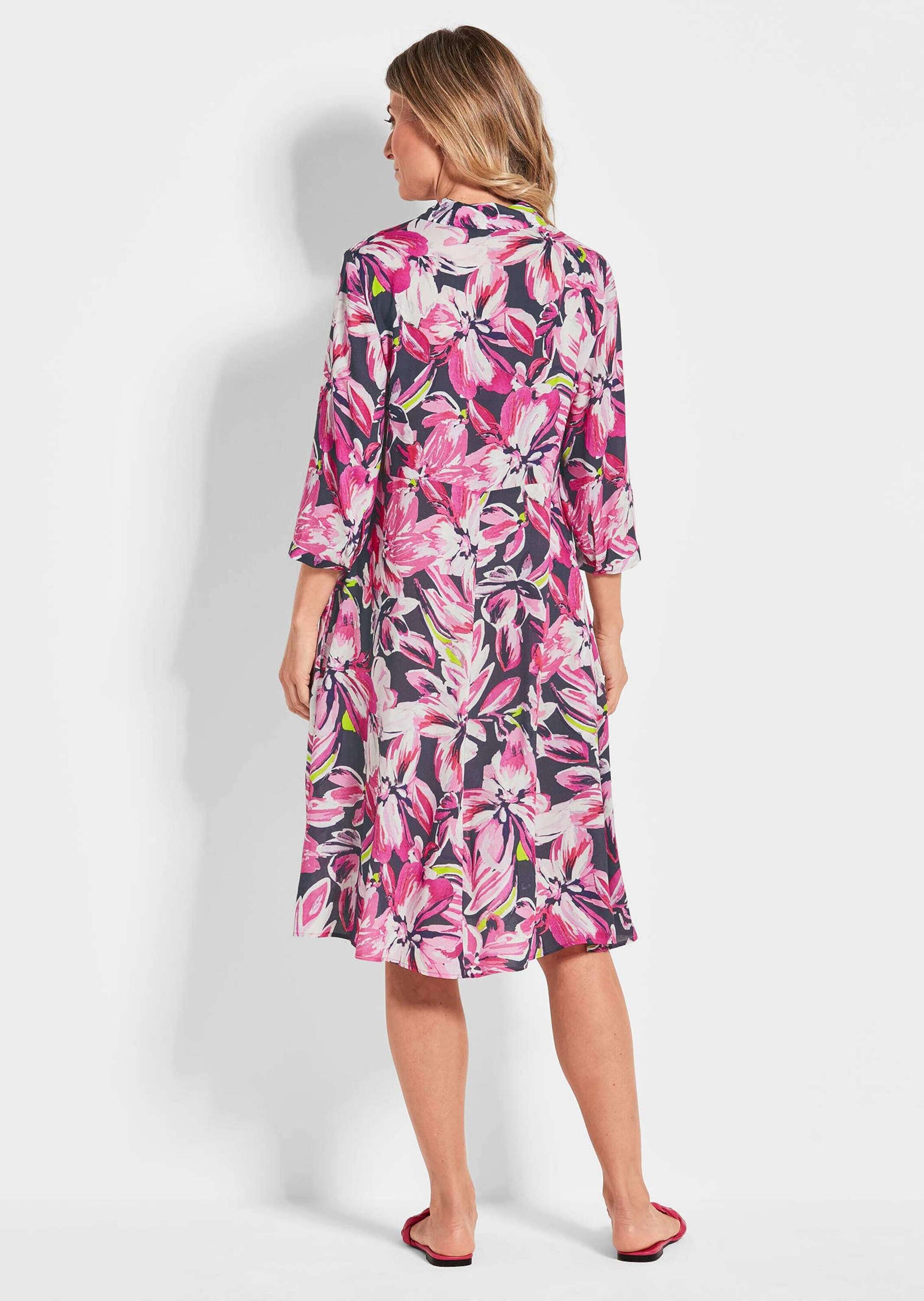 GOLDNER Blusenkleid »Hemdblusenkleid mit Allover-Print«