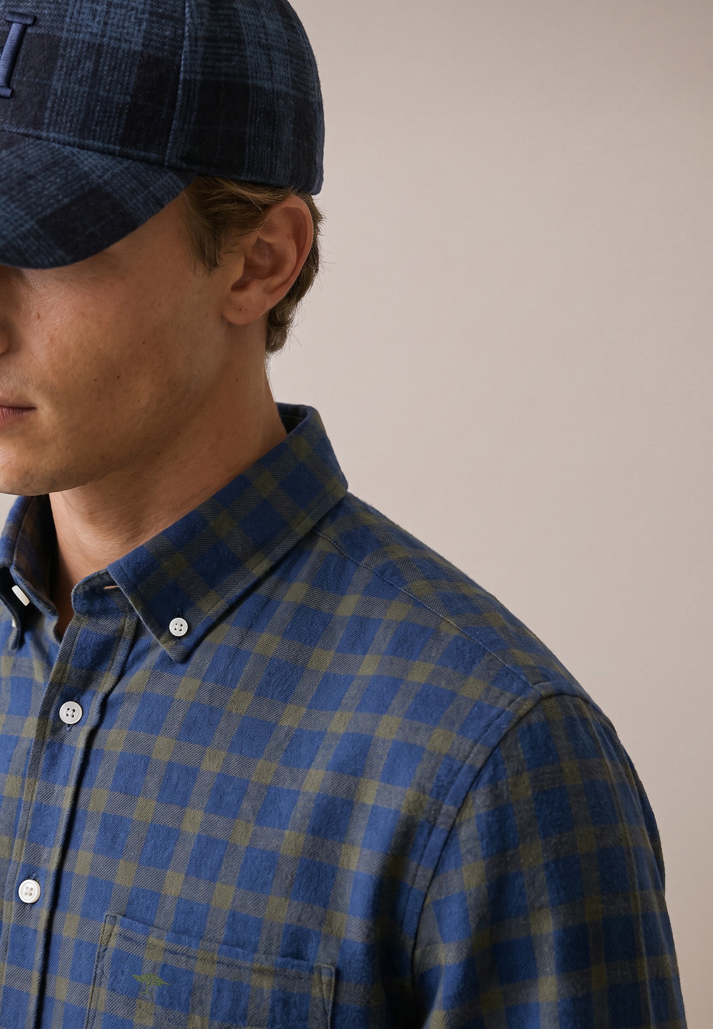 FYNCH-HATTON Karohemd mit Button-Down-Kragen