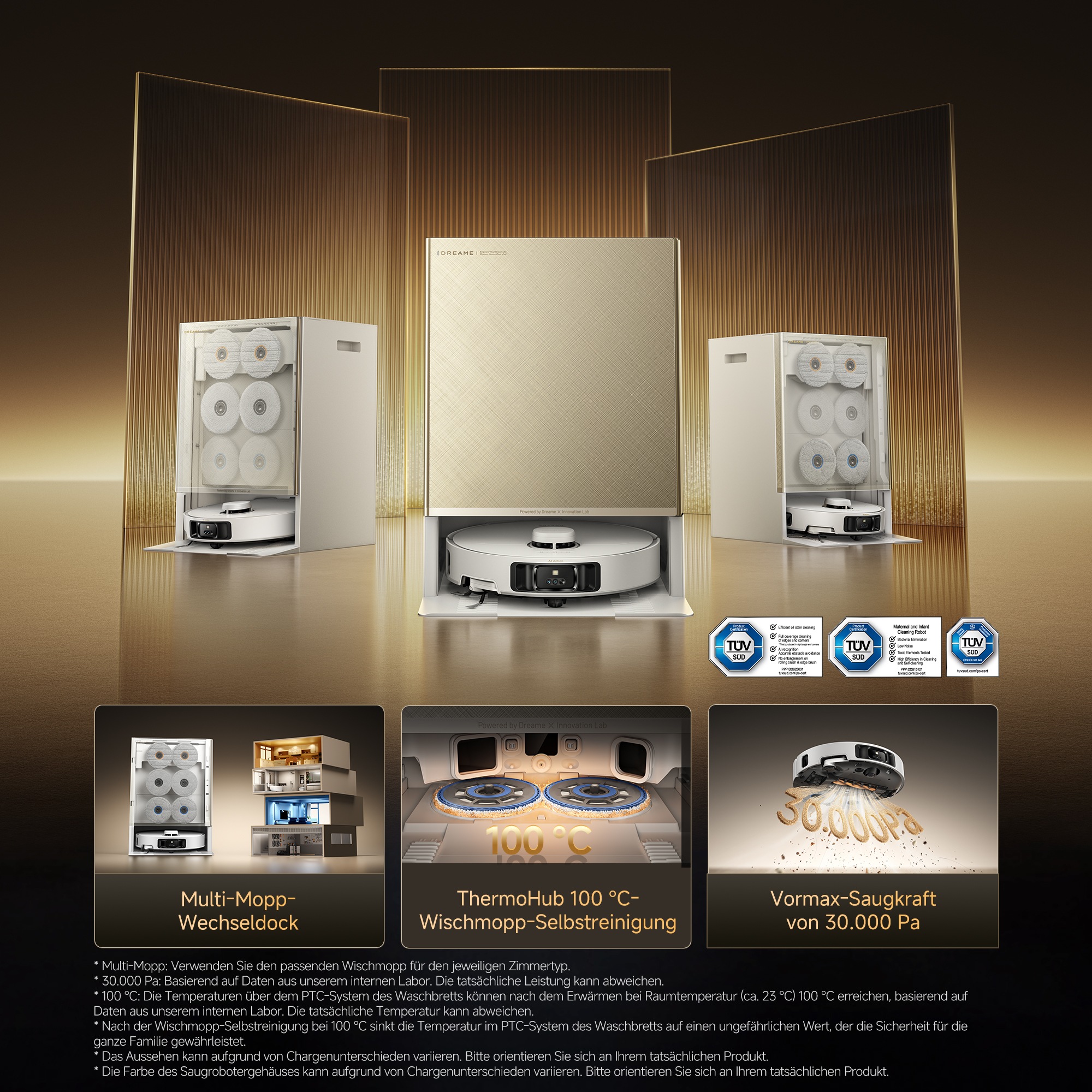 Dreame Saugroboter »Matrix10 Pro« Basisstation, App-Steuerung