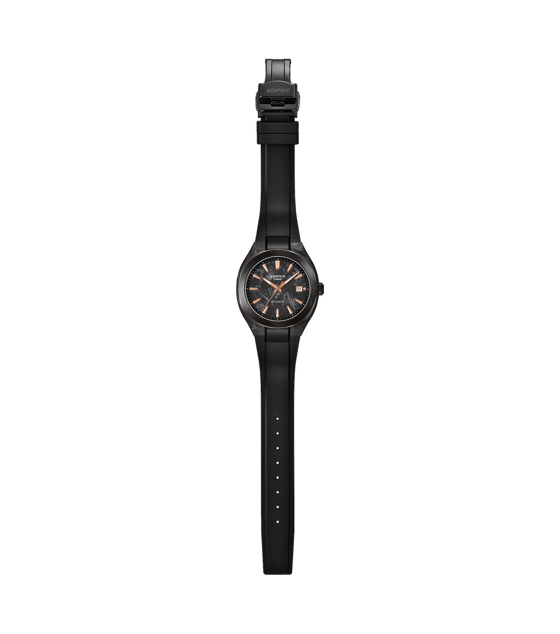 CASIO EDIFICE Automatikuhr Armbanduhr, Damenuhr, Herrenuhr, Mechanische Uhr, analog, Tag