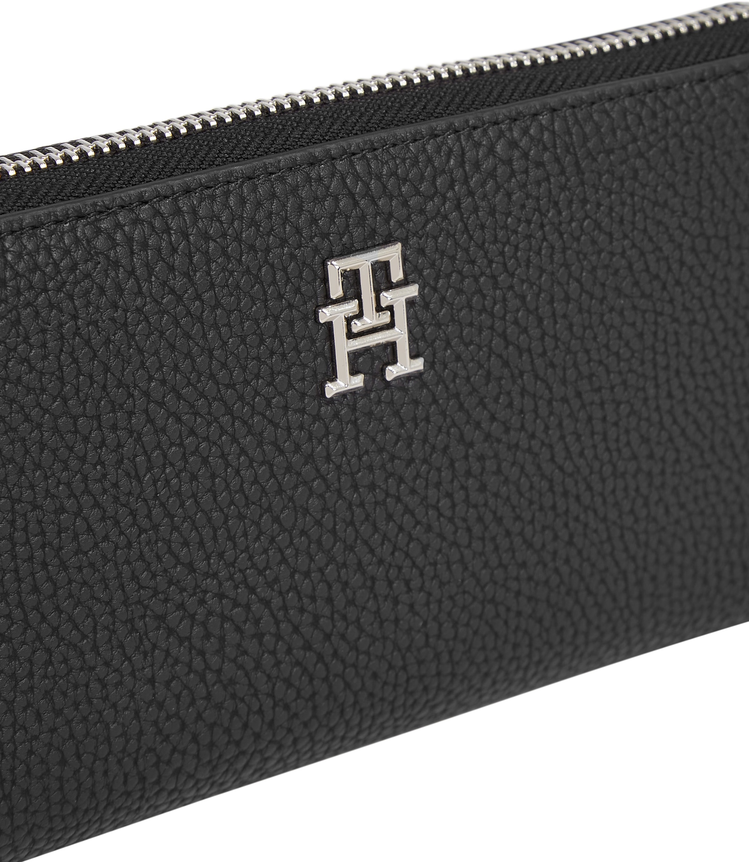 Tommy Hilfiger Geldbörse »TH EMBLEM LARGE ZA«, mit TH-Emblem vorne