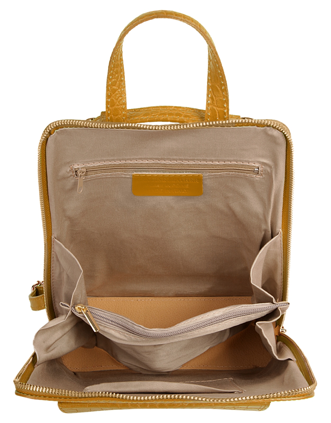 Cluty Cityrucksack, echt Leder, Made in Italy