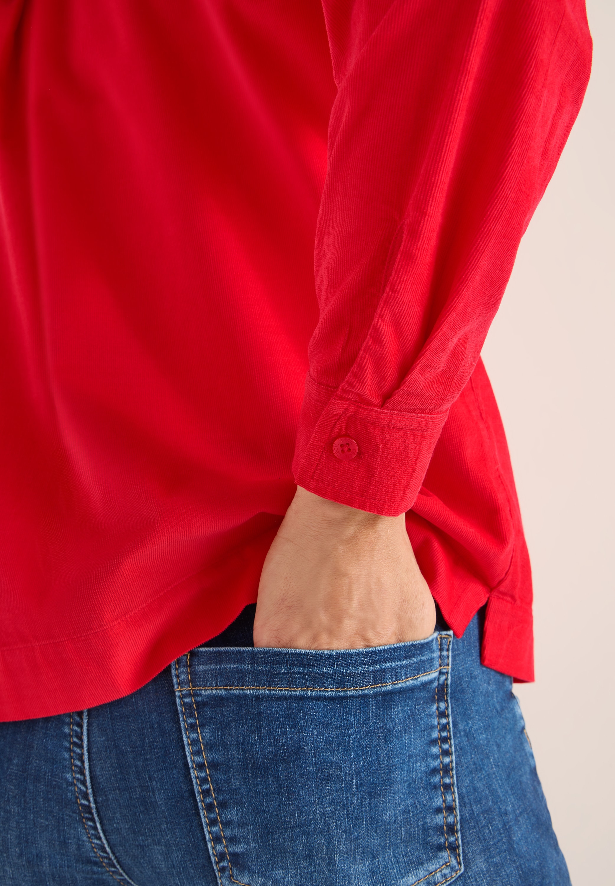 Cecil Langarmbluse mit Hemdkragen