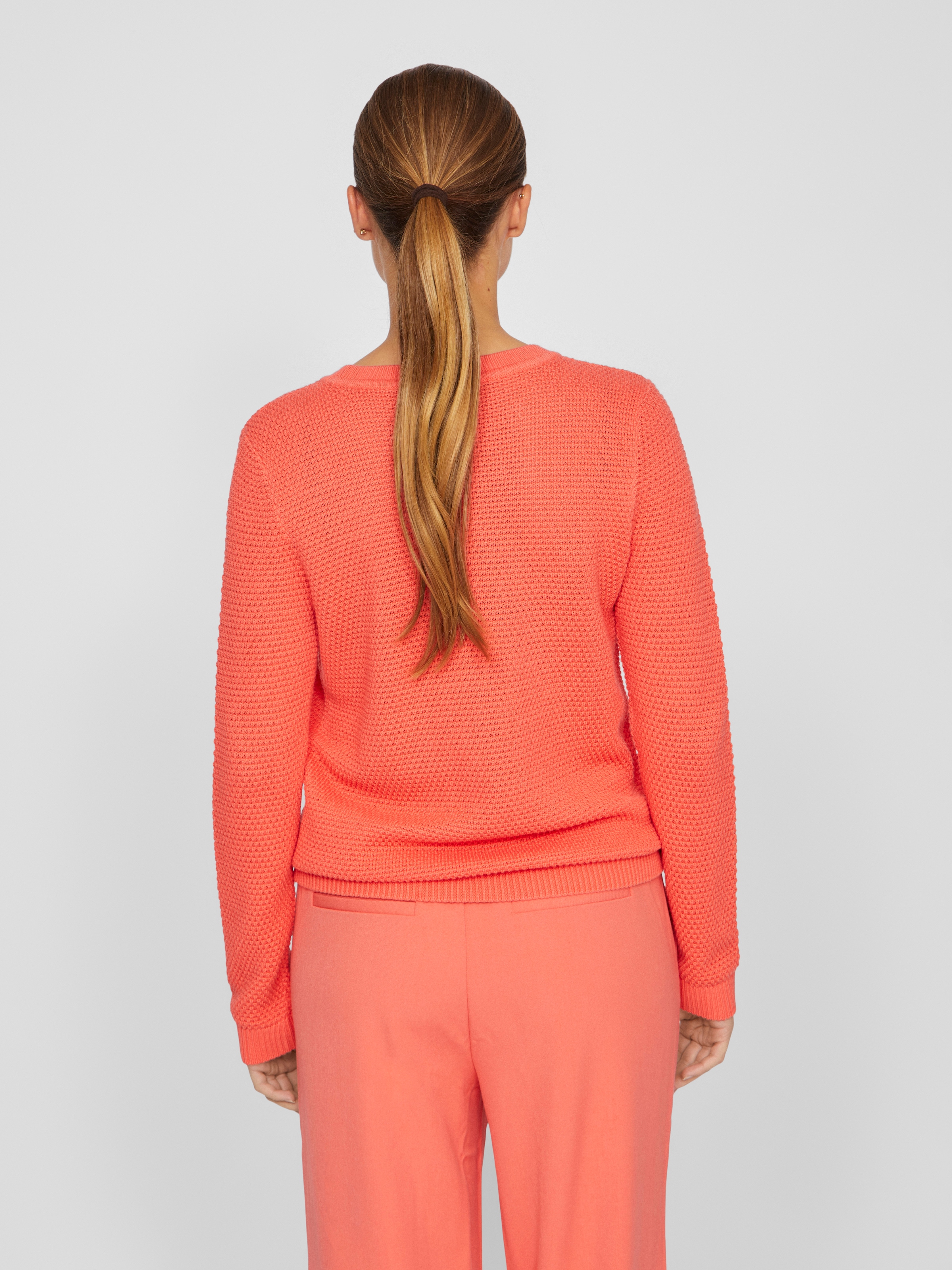 Vila Rundhalspullover »VIDALO O-NECK L/S KNIT TOP- NOOS«