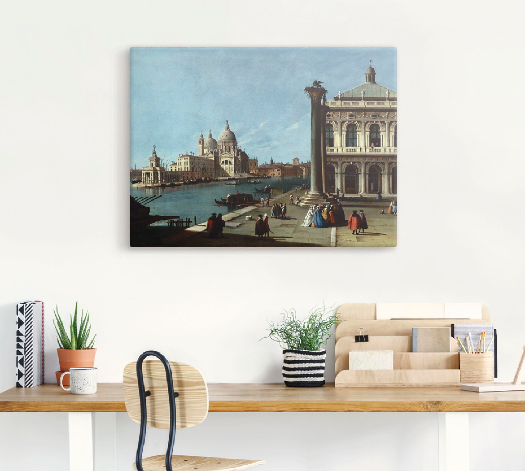 Artland Wandbild »Die Einfahrt zum Canal Grande, Venedig«, Italien, (1 St.), als Leinwandbild, Wandaufkleber oder Poster in versch. Größen