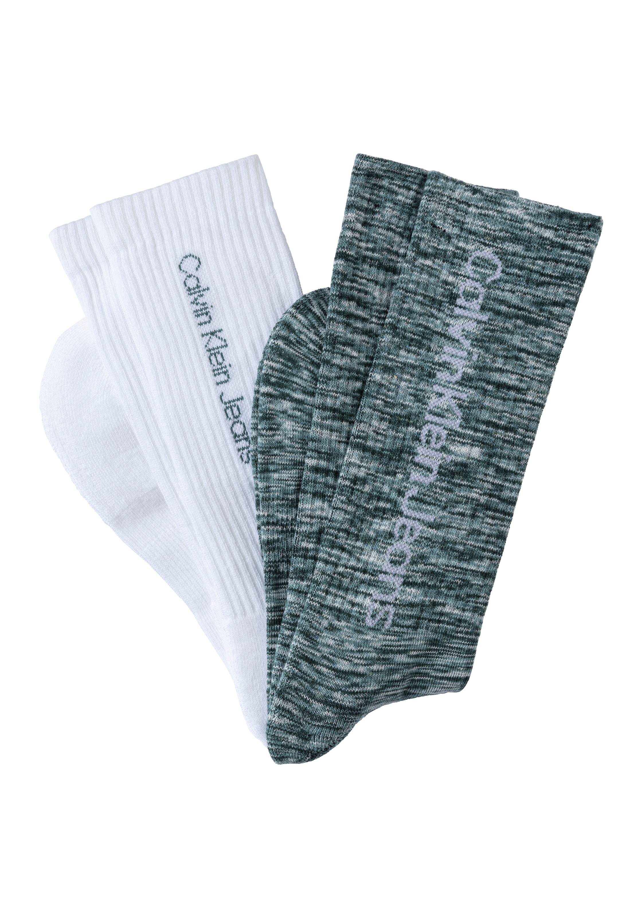 Calvin Klein Jeans Socken, (2 Paar), mit seitlichem Logoschriftzug