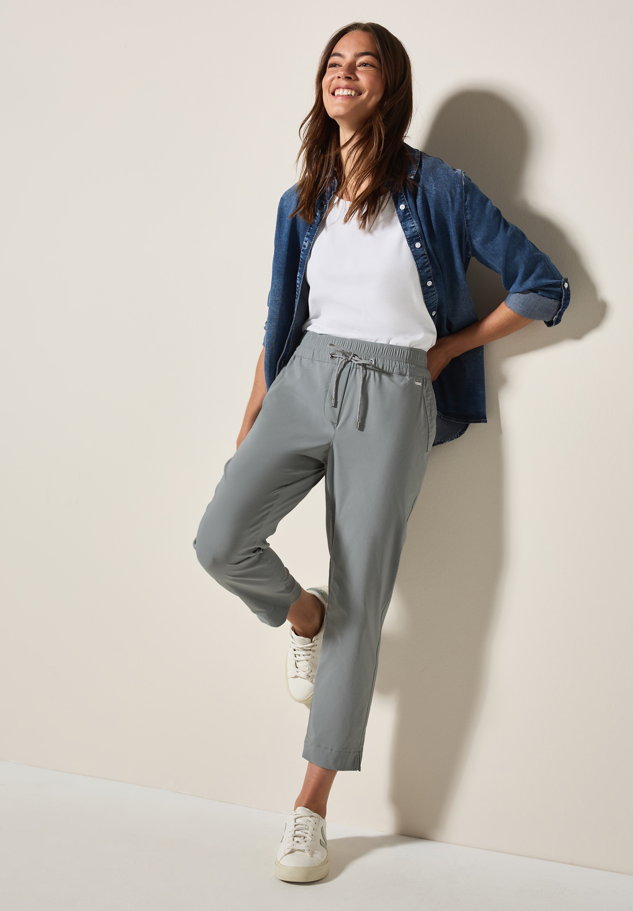 Cecil Stoffhose »Style Tracey«, Sommerhose mit Tunnelzug
