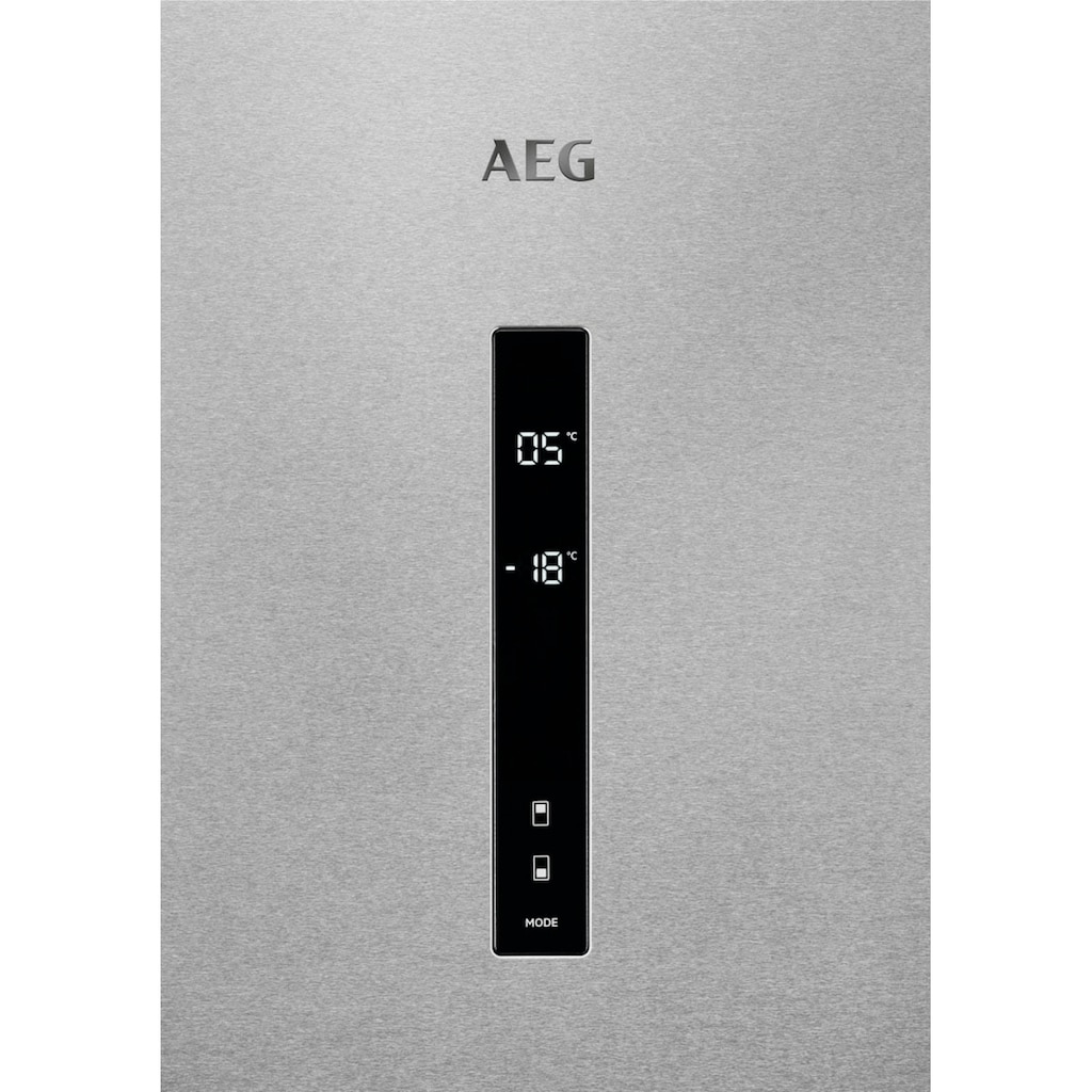 AEG Kühl-/Gefrierkombination »RCB736D5«, RCB736D5MX, 201 cm hoch, 59,5 cm breit