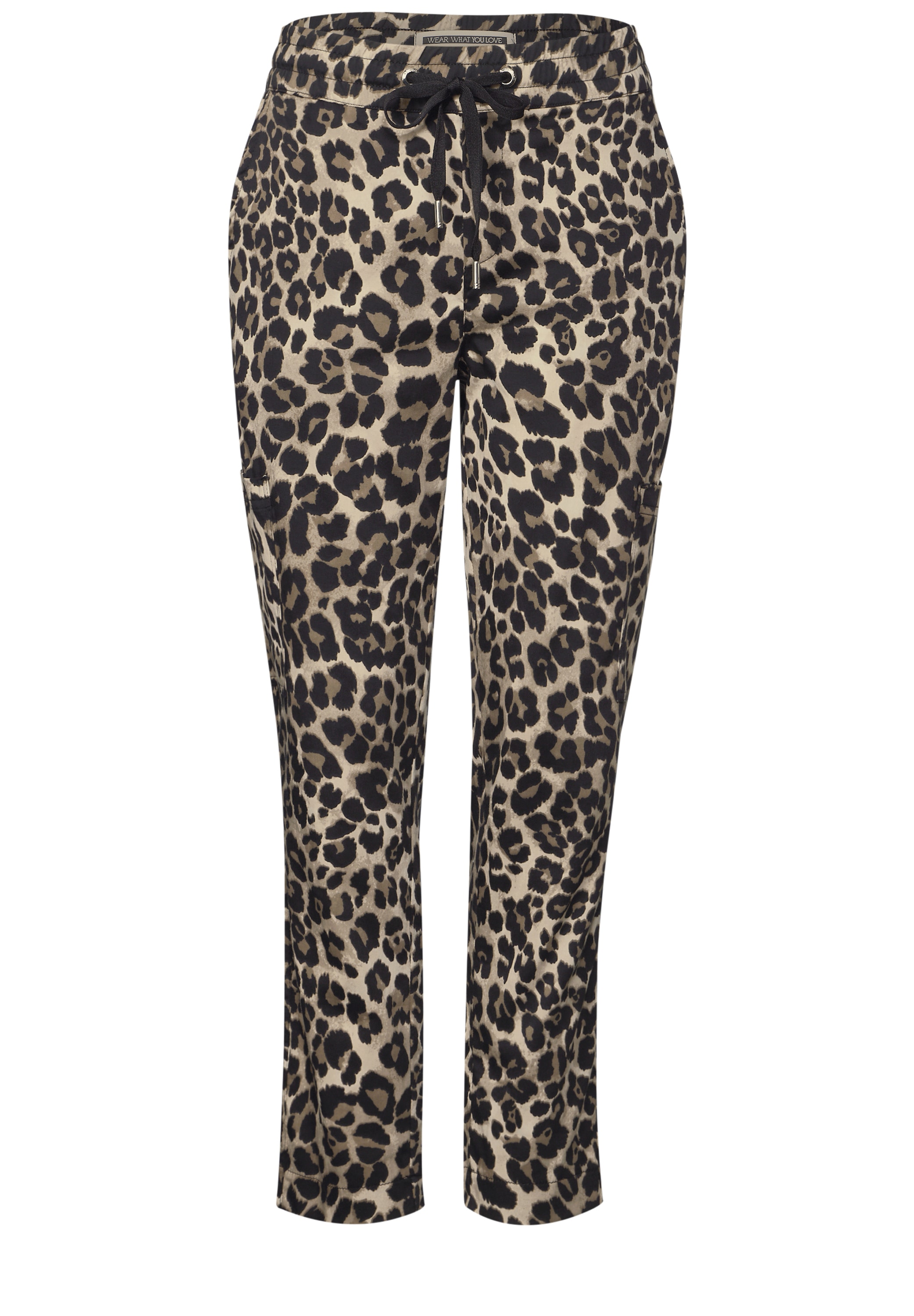 STREET ONE Stoffhose »Style Bonny«, mit Leo-Print