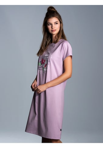 Nachthemd »TRIGEMA Nachthemd mit floralem Print«, (1 tlg.)