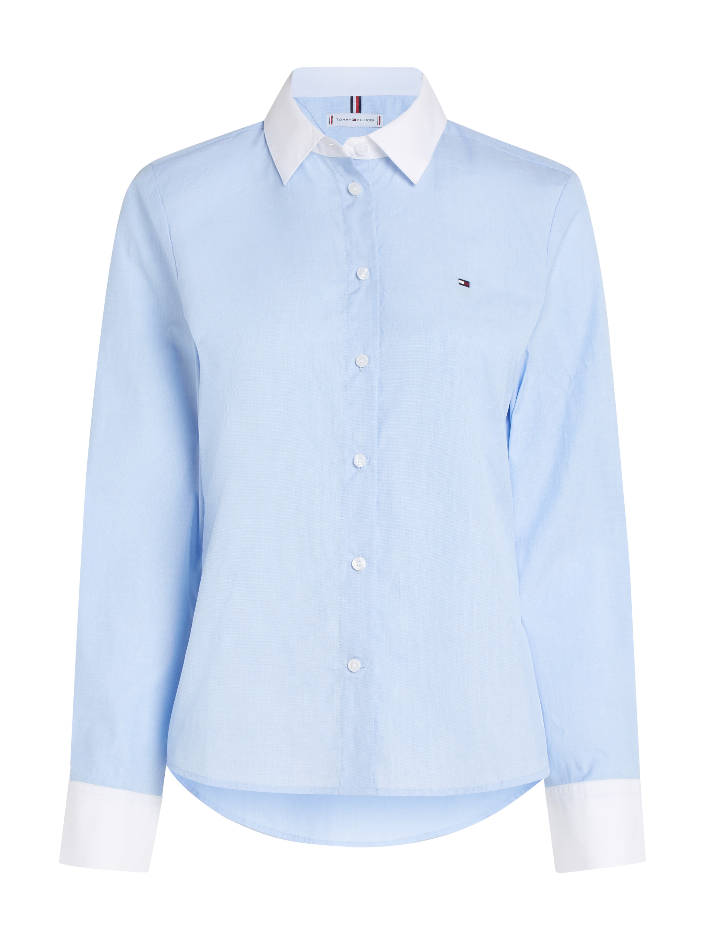 Tommy Hilfiger Hemdbluse, mit Tommy Hilfiger Markenlabel