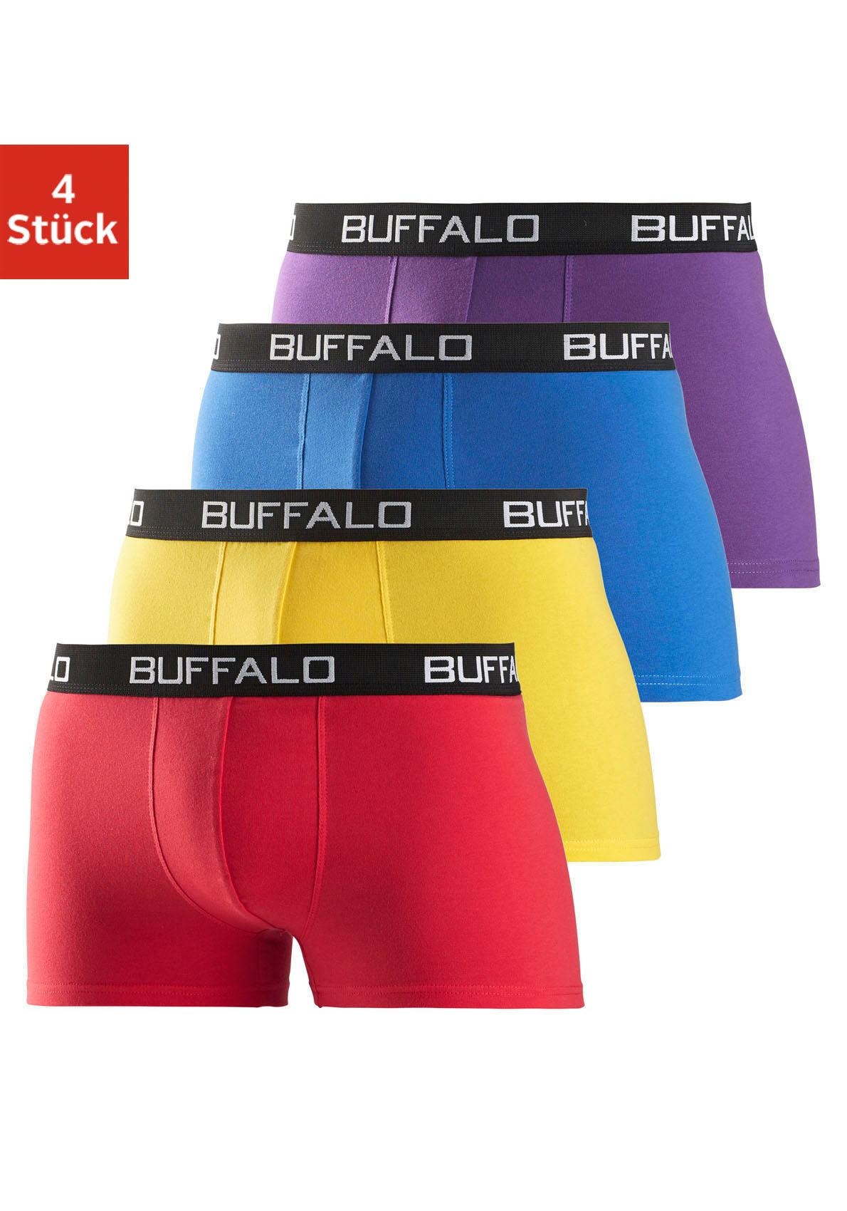 Buffalo Boxer "Boxershorts für Herren" Packung, 4 Stk. aus Baumwoll-Mix