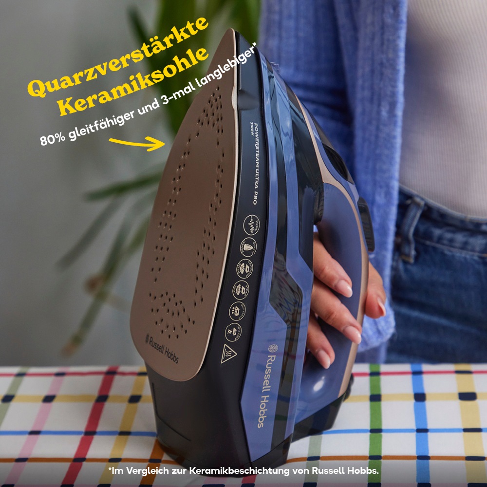 RUSSELL HOBBS Dampfbügeleisen »28630-56, Selbstreinigung« 3100 W Keramik-Bügelsohle, 70g/min , 210g/ min Dampfstoß,