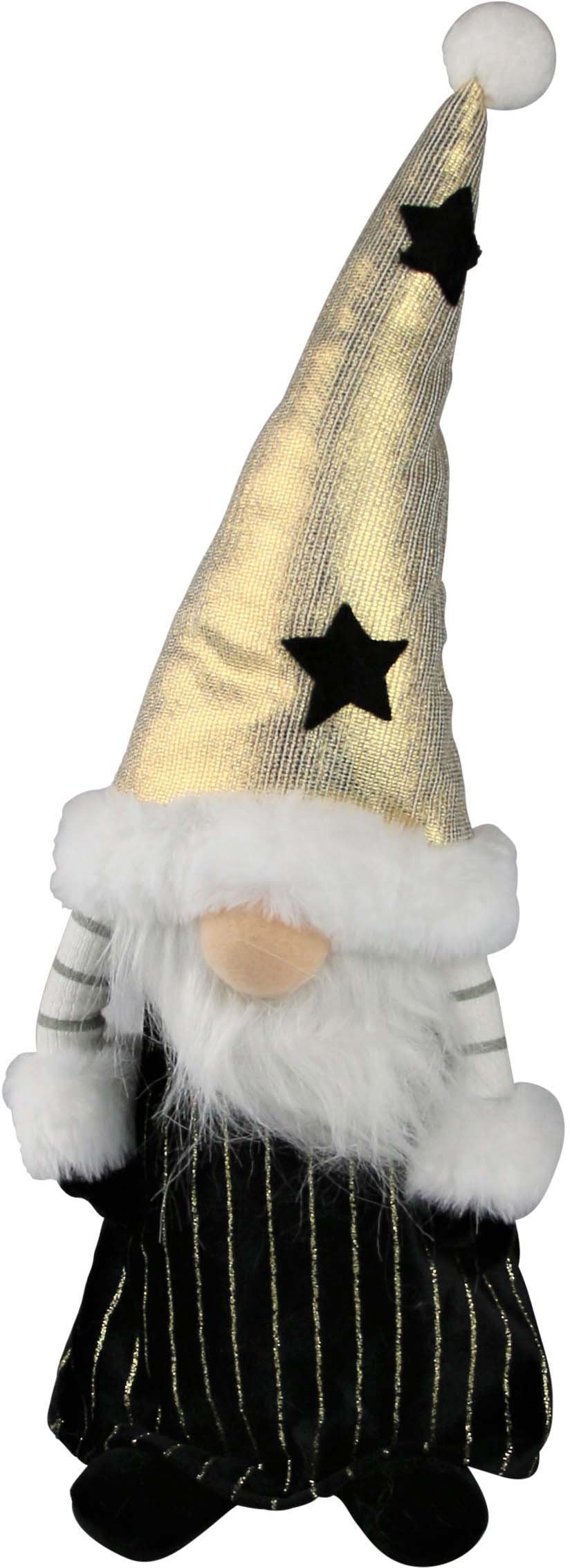 AM Design Weihnachtsfigur »Weihnachtsdeko«, mit goldener Mütze und schwarzen  Sternen bequem kaufen