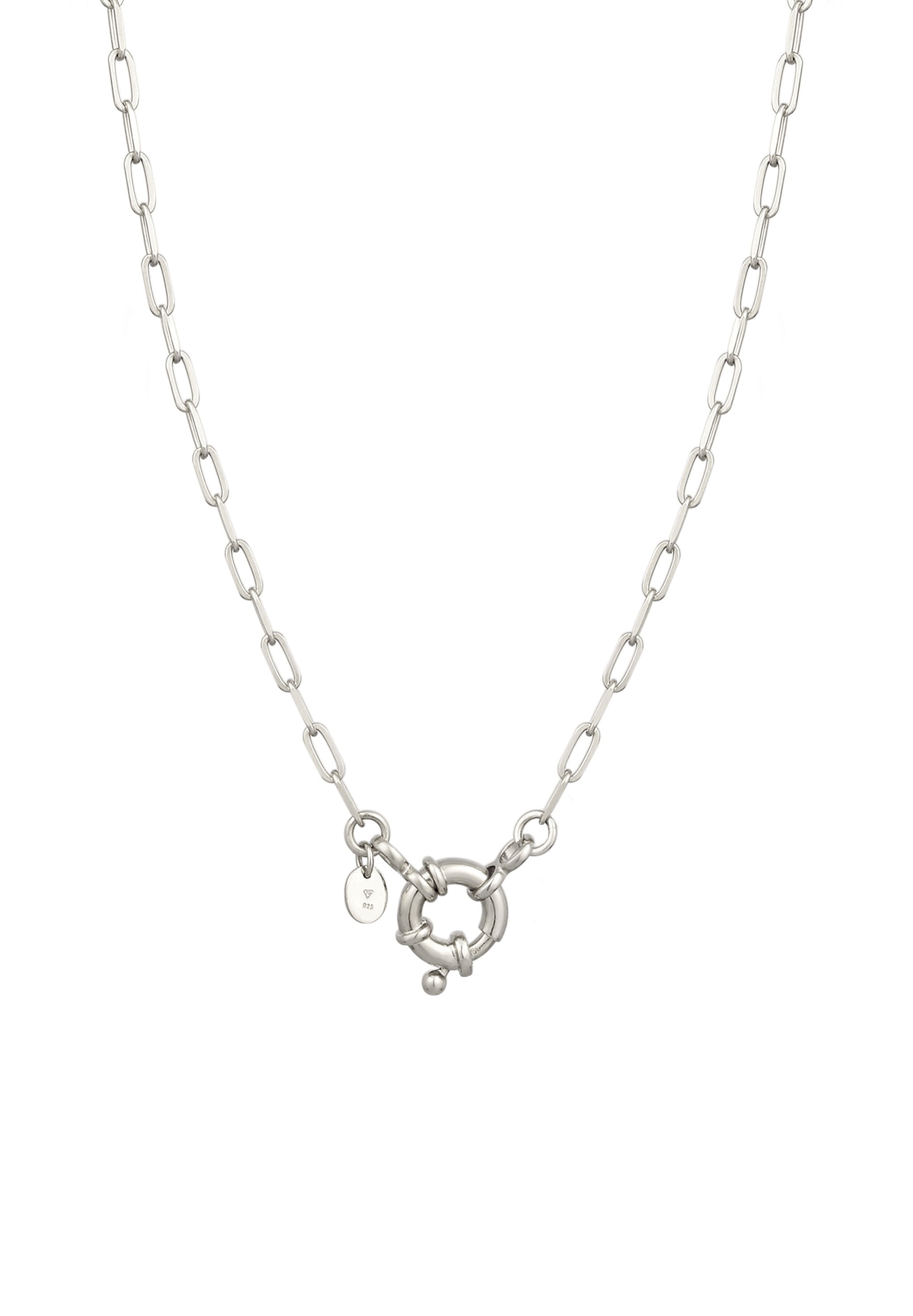 Elli Kette ohne Anhänger »Halskette Gliederkette Federring Modern 925 Sterling Silber«