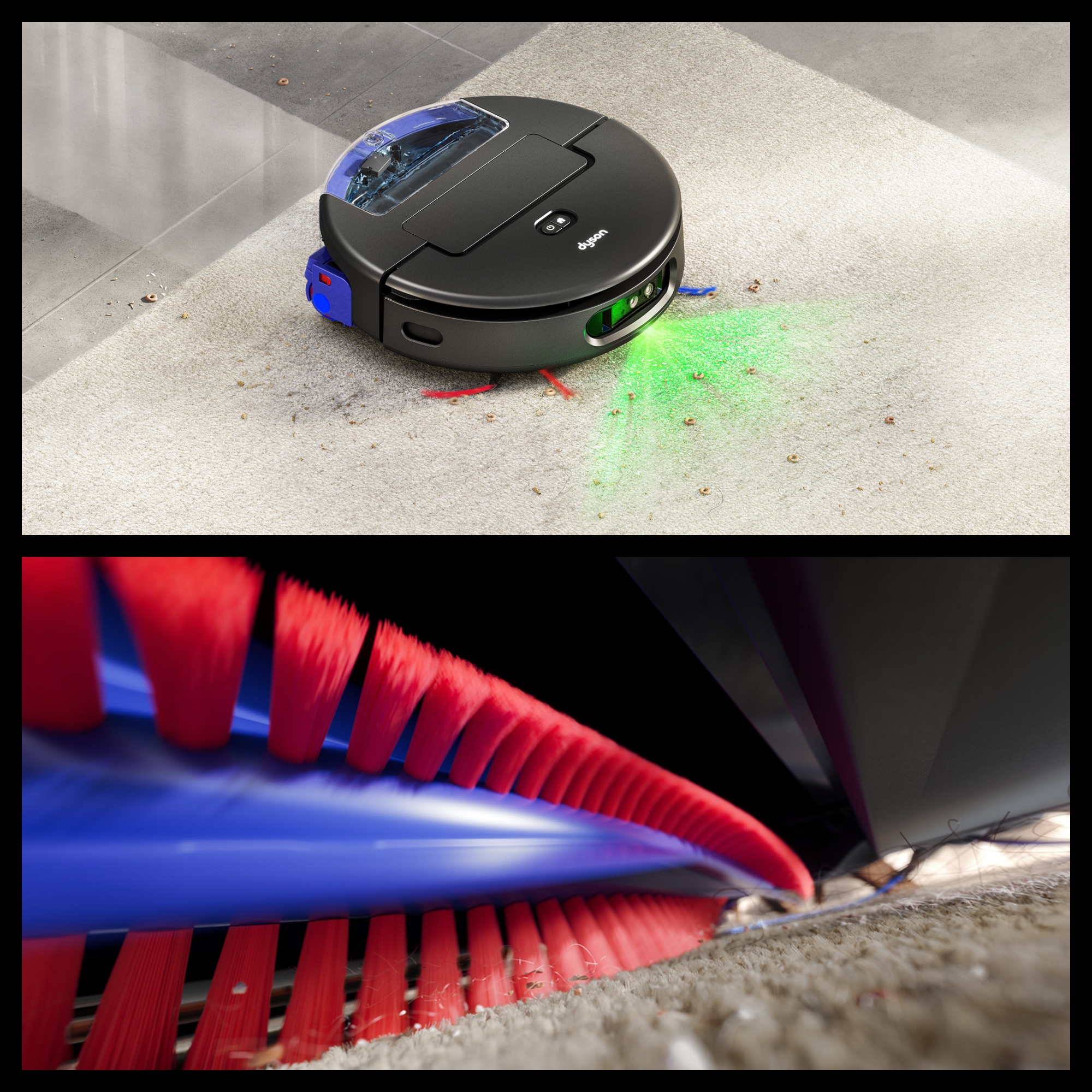 DYSON Saugroboter »spot+scrub Ai« Beseitigt versteckte Flecken mithilfe fortschrittlicher KI