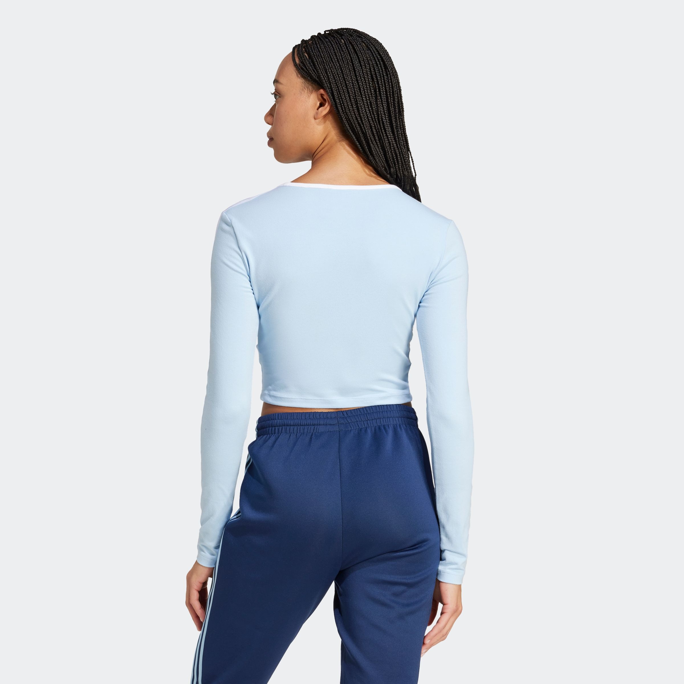 adidas Originals Langarmshirt »3S LS CROP«