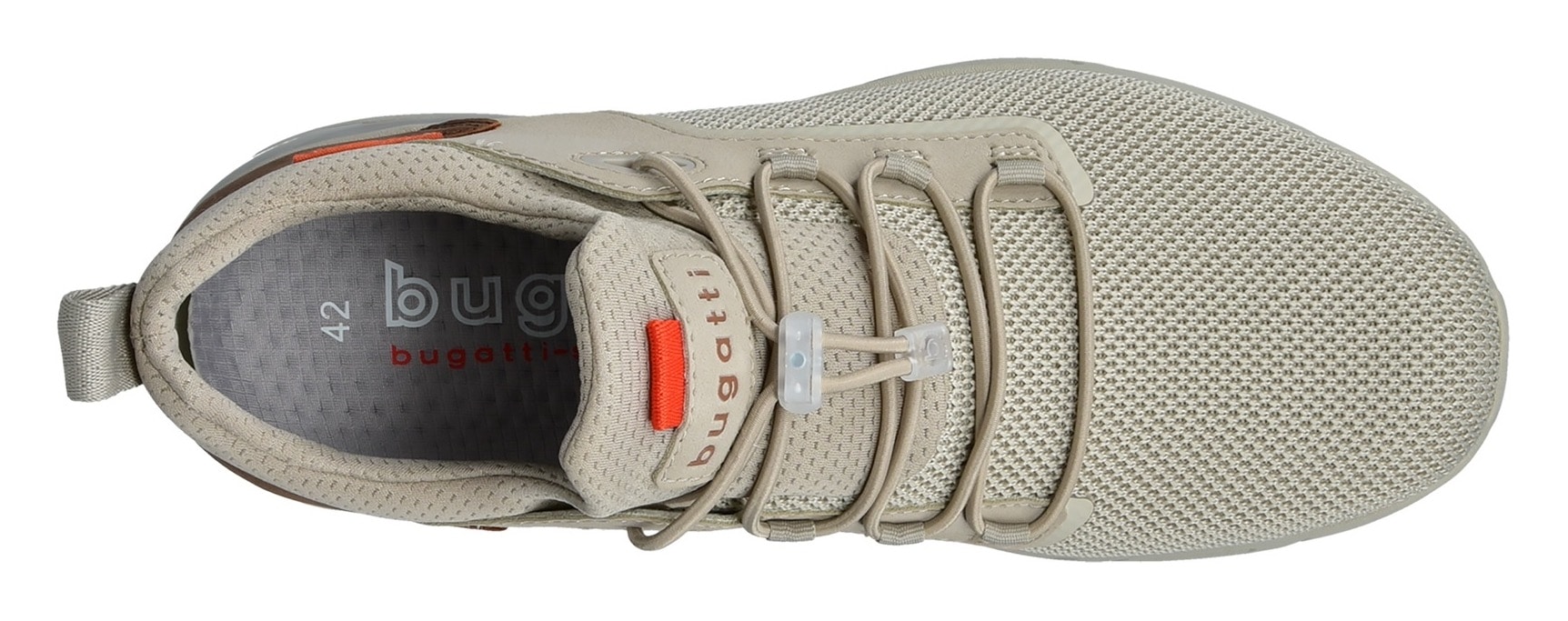 bugatti Slip-On Sneaker, Freizeitschuh, Halbschuh, Schlupfschuh mit elastischer Schnürung