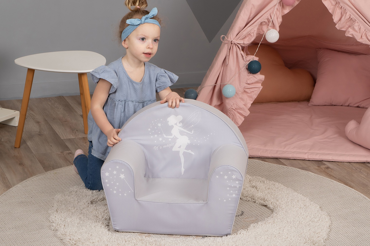 Knorrtoys® Sessel »Fairy Grey«, für Kinder; Made in Europe