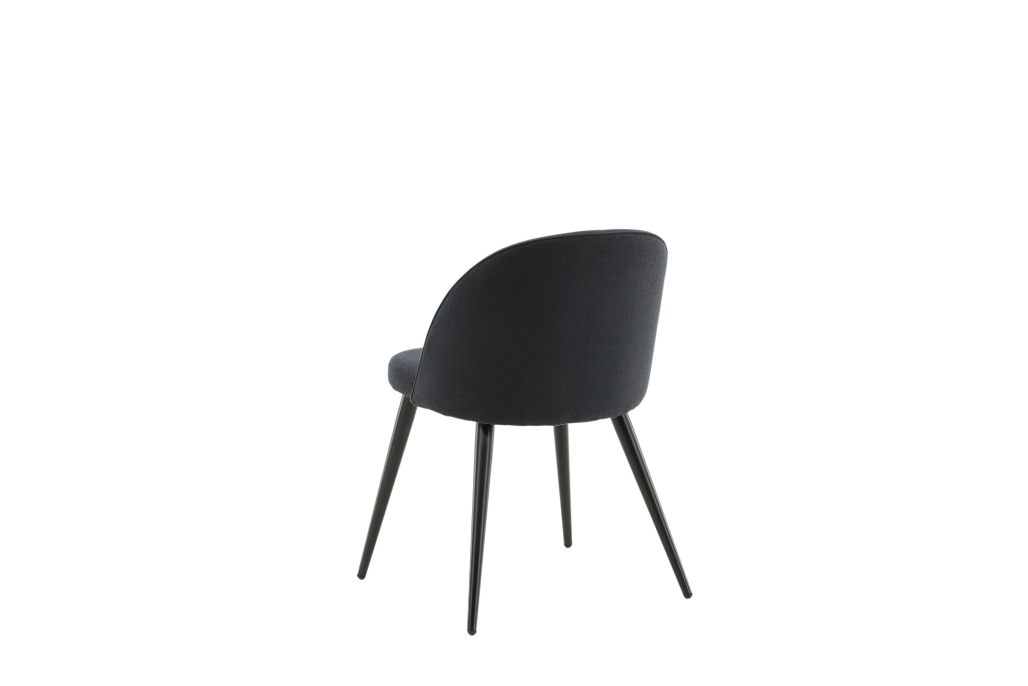 Venture Home Esszimmerstuhl »Velvet, 2er-Set Esszimmerstühle in Schwarz-Stoff, 150 kg belastbar« () 2 Stk.Polsterstuhl, Stoffbezug, Metallbeine, abgerundet, vielseitig