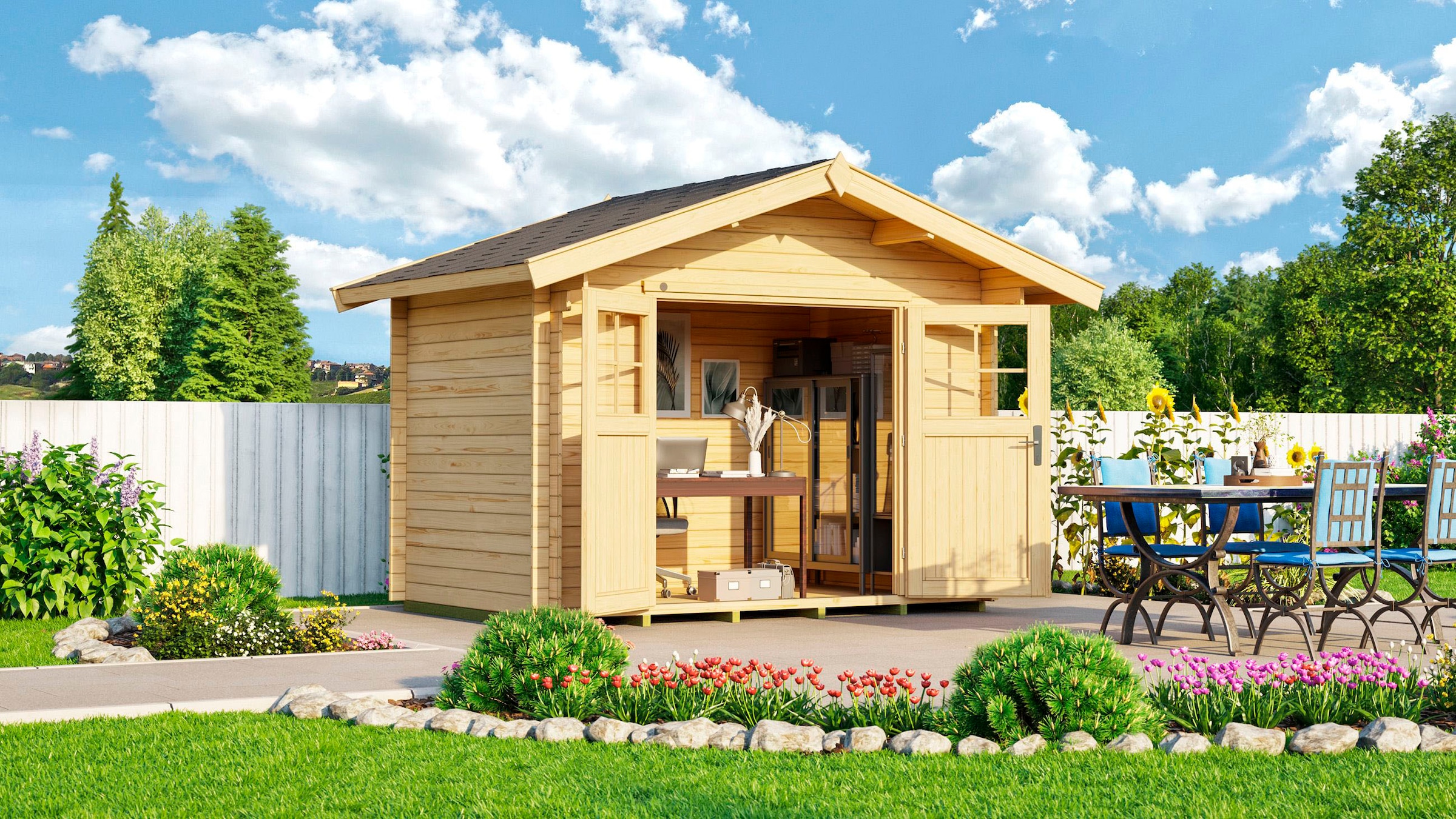 weka Gartenhaus »Premium28 natur«