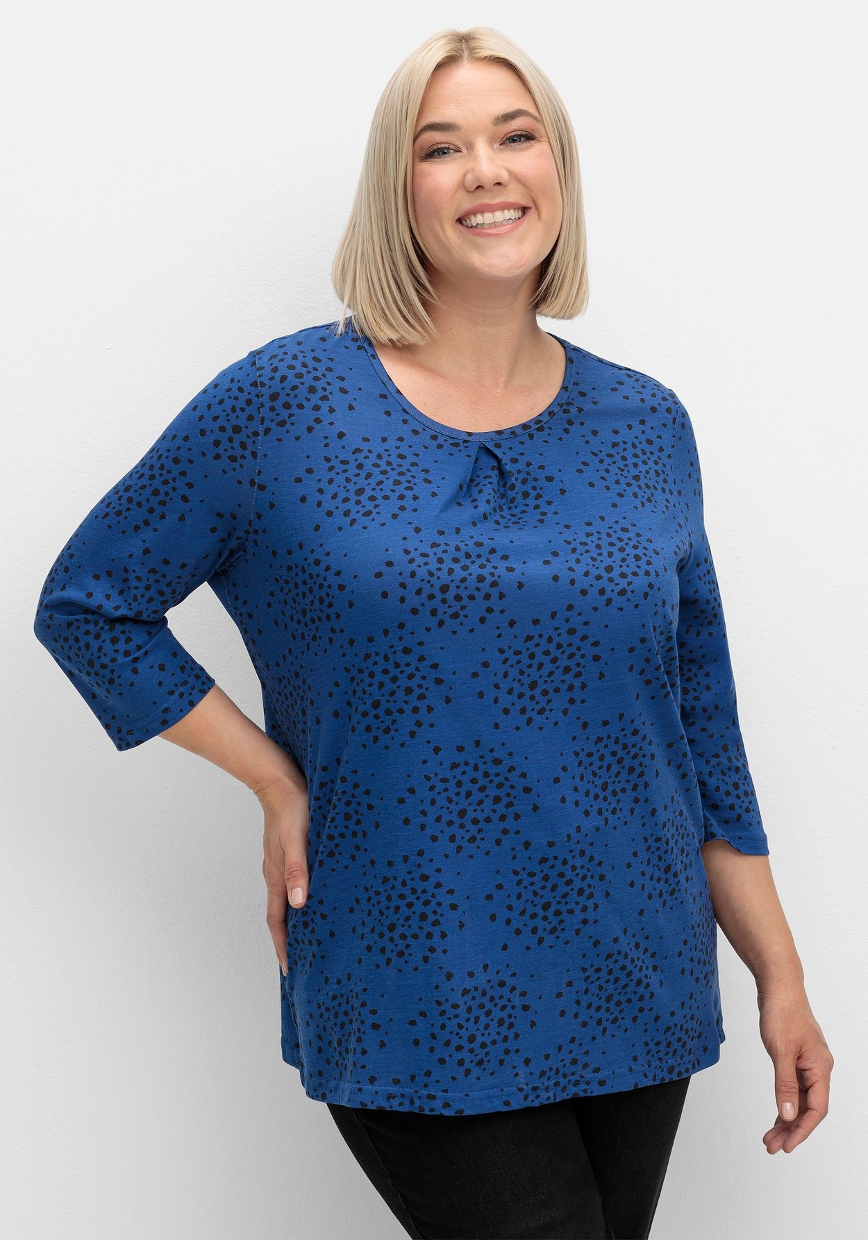 3/4-Arm-Shirt »3/4-Arm-Shirt mit Konfetti-Print«, mit Konfetti-Print