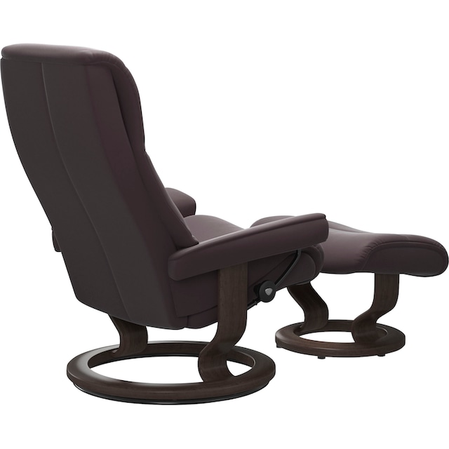 Stressless® Relaxsessel »View«, (Set, Relaxsessel mit Hocker), mit Classic  Base, Größe L,Gestell Wenge auf Rechnung bestellen