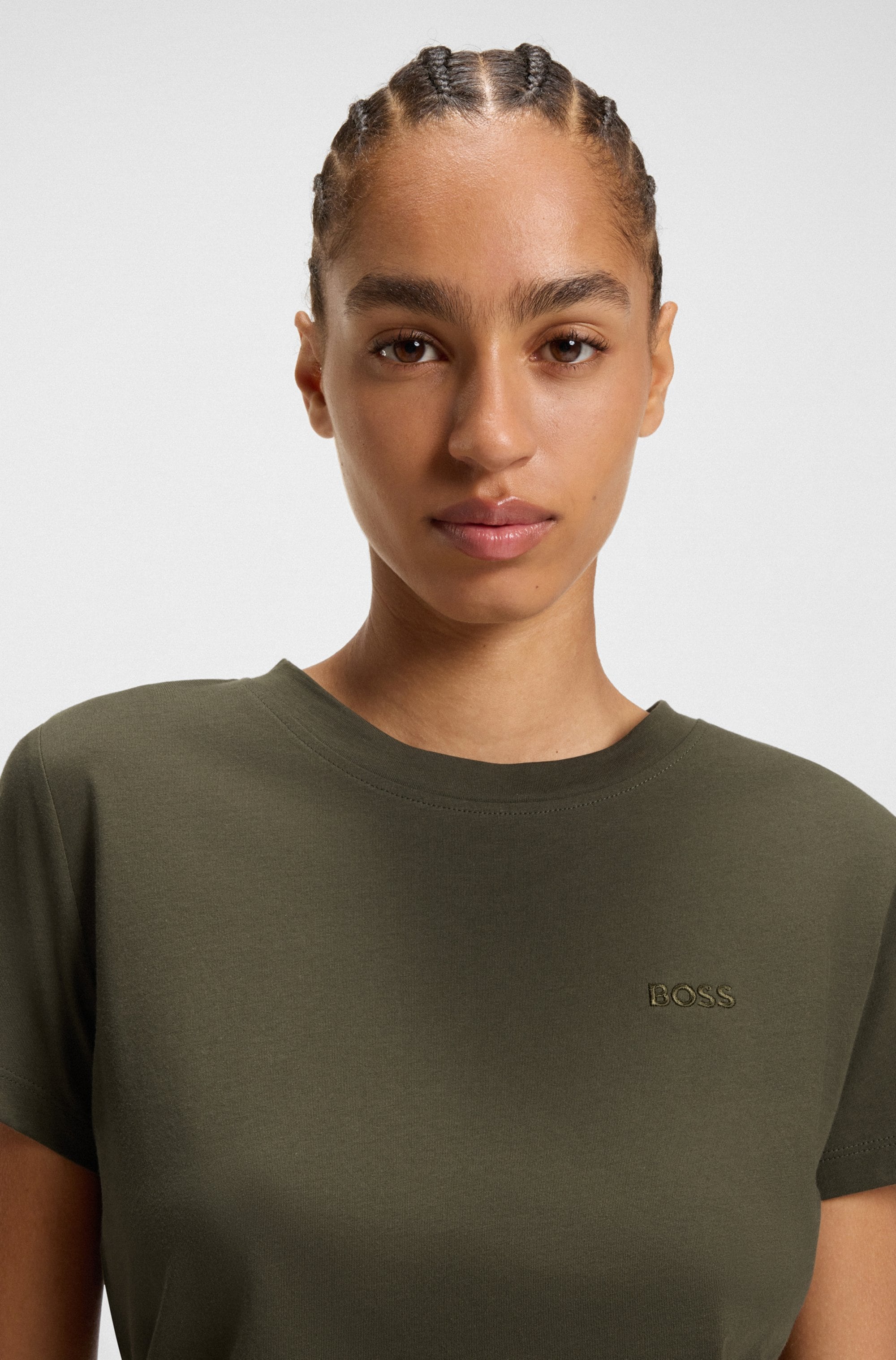 BOSS ORANGE T-Shirt »Esogo Premium Damenmode« mit Logo