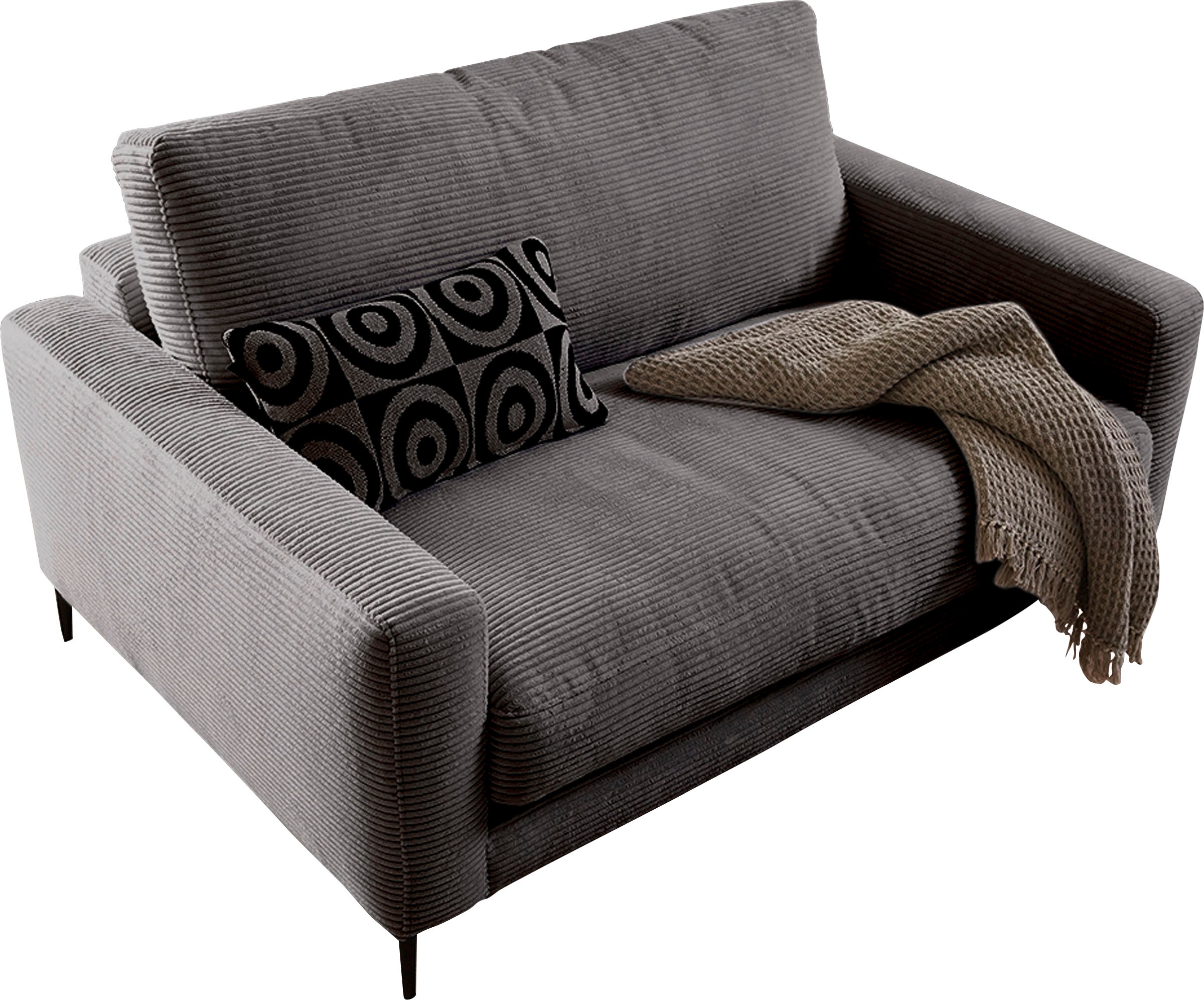INOSIGN 1,5-Sitzer »Downtown B/T/H: 152/105/84 cm«, weicher Sitzkomfort, Cord, gemütliches Loungemöbel zum Relaxen