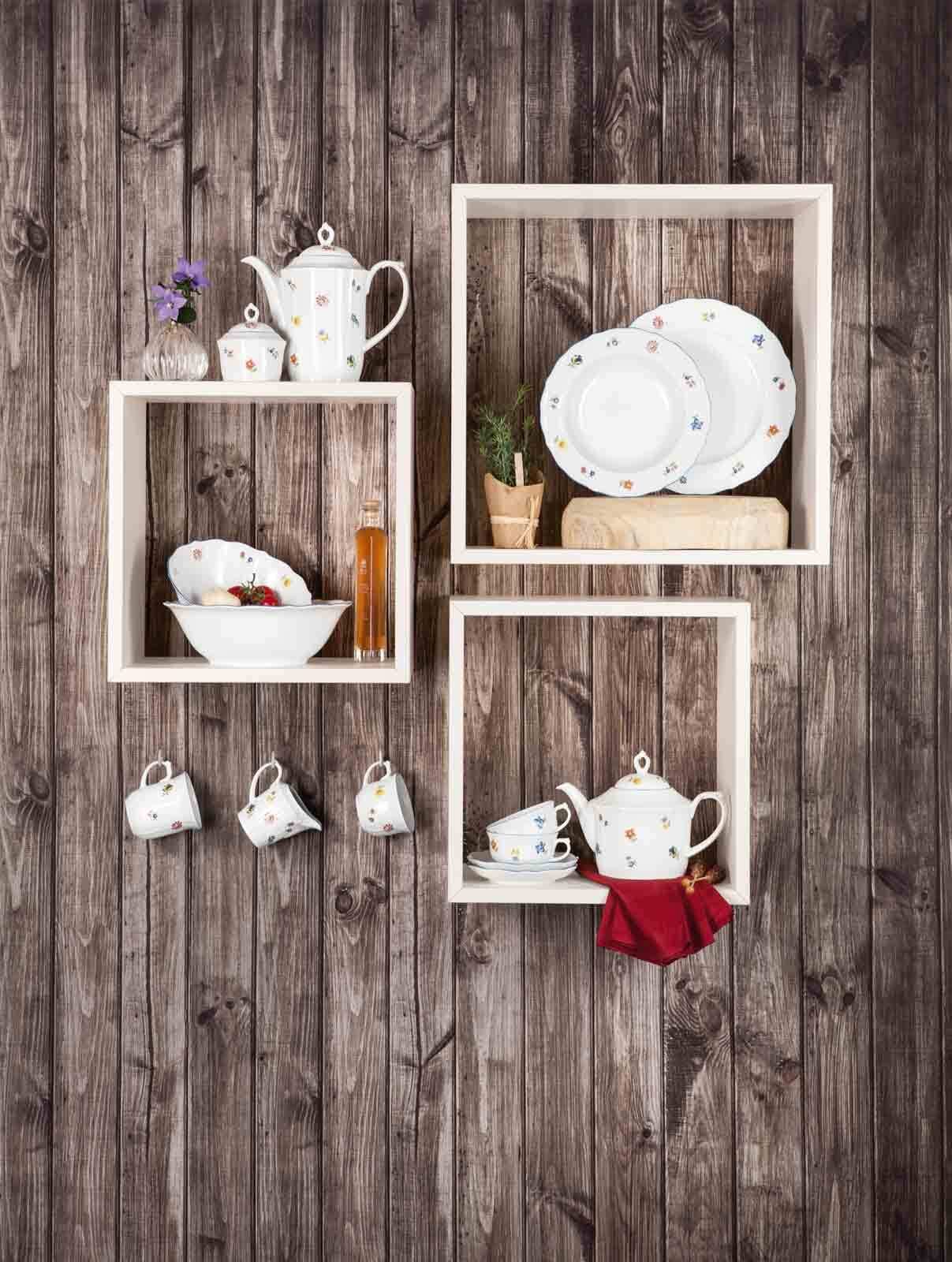 Seltmann Weiden Becher »Henkelbecher Sonate Nostalgie 290 ml 6er Set weiß«