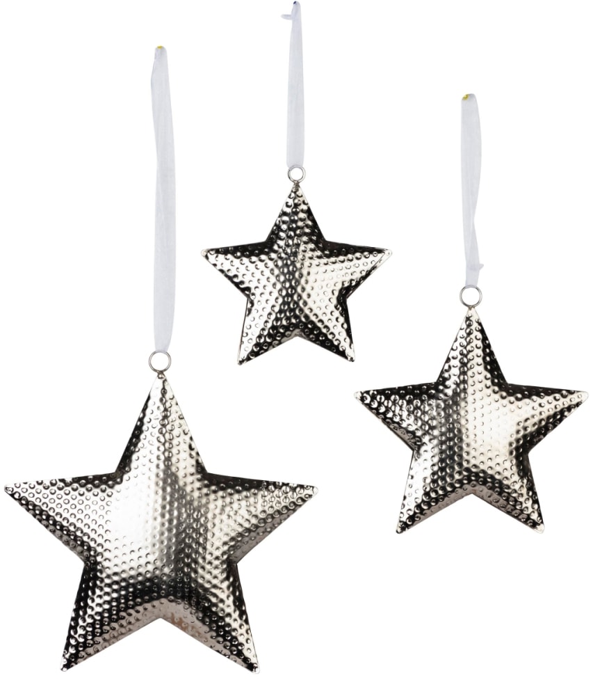 3 Dekohänger, 22 Schneider Sterne, (Set, kaufen 14, ca. 17 Ø St.), und Rechnung cm auf