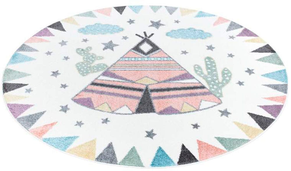 Carpet City Kinderteppich »ANIME898« rund 11 mm Höhe Kinderzimmer Teppich Modern mit lustigen Cartoon-Figuren, Multi