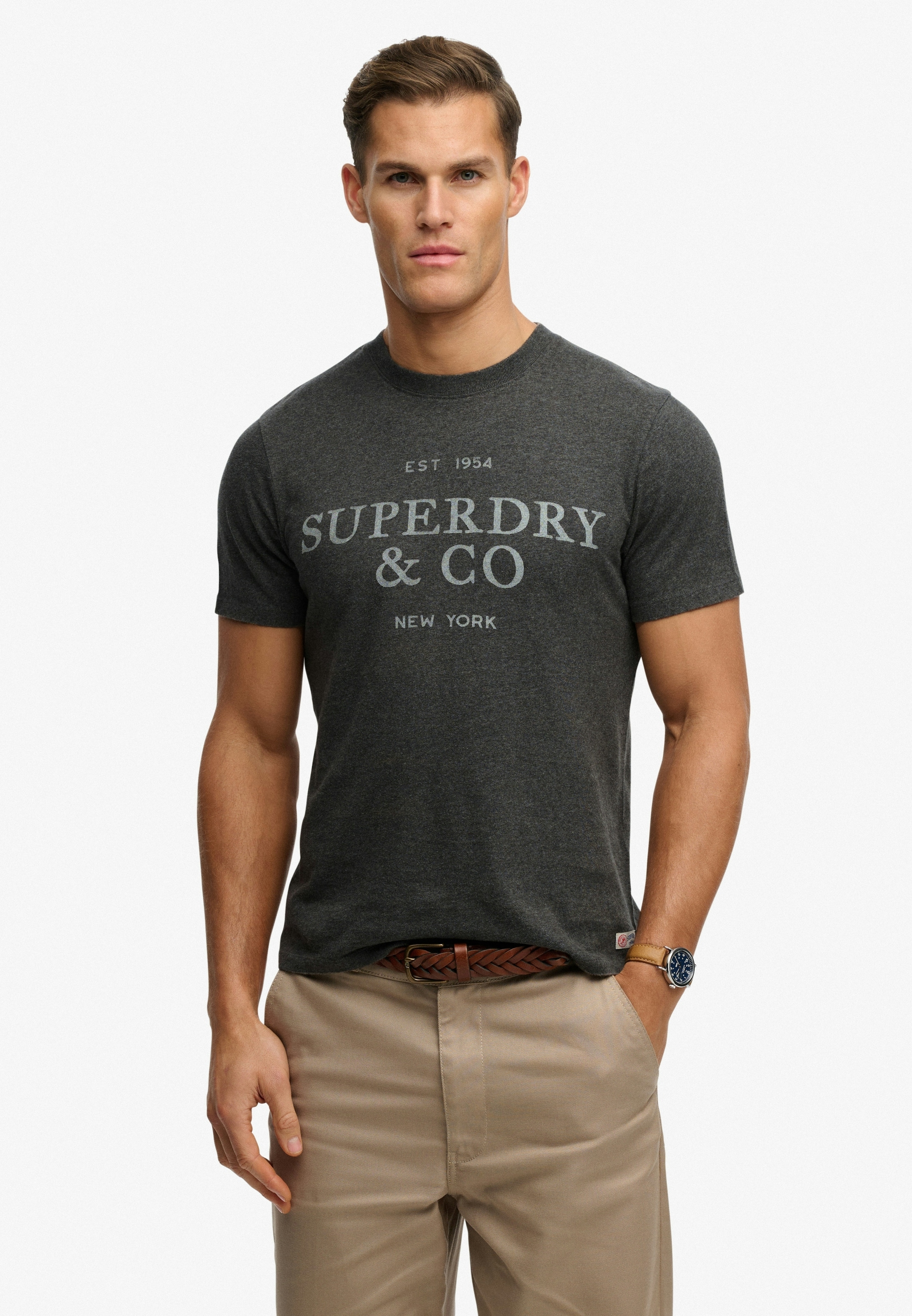 Superdry Rundhalsshirt »1954 Company Relaxed Tee« Baumwolle, relaxed fit