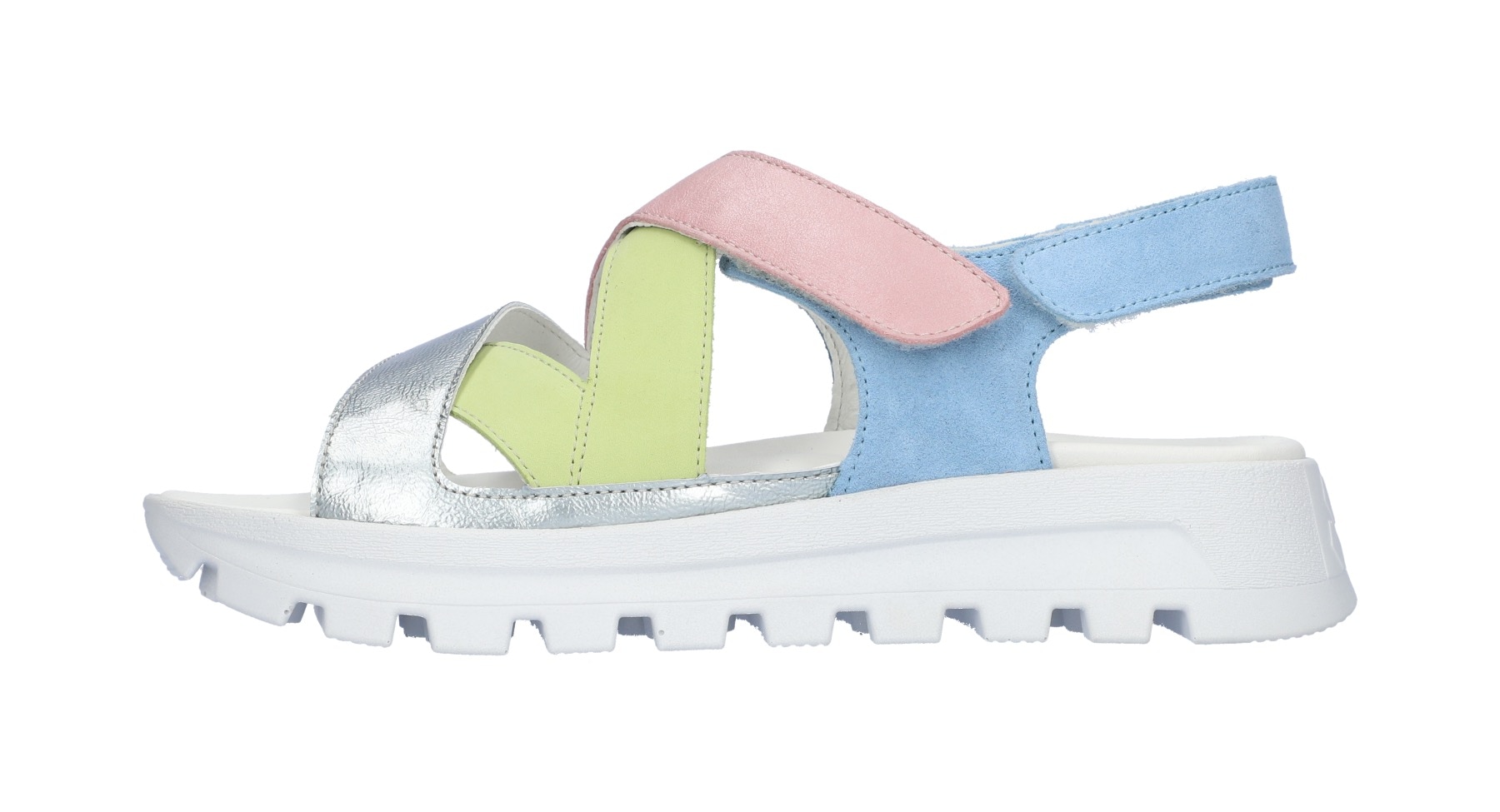 Waldläufer Plateausandale »H-NELE«, Sommerschuh, Klettschuh, Sandalette in Komfortweite H (= sehr weit)