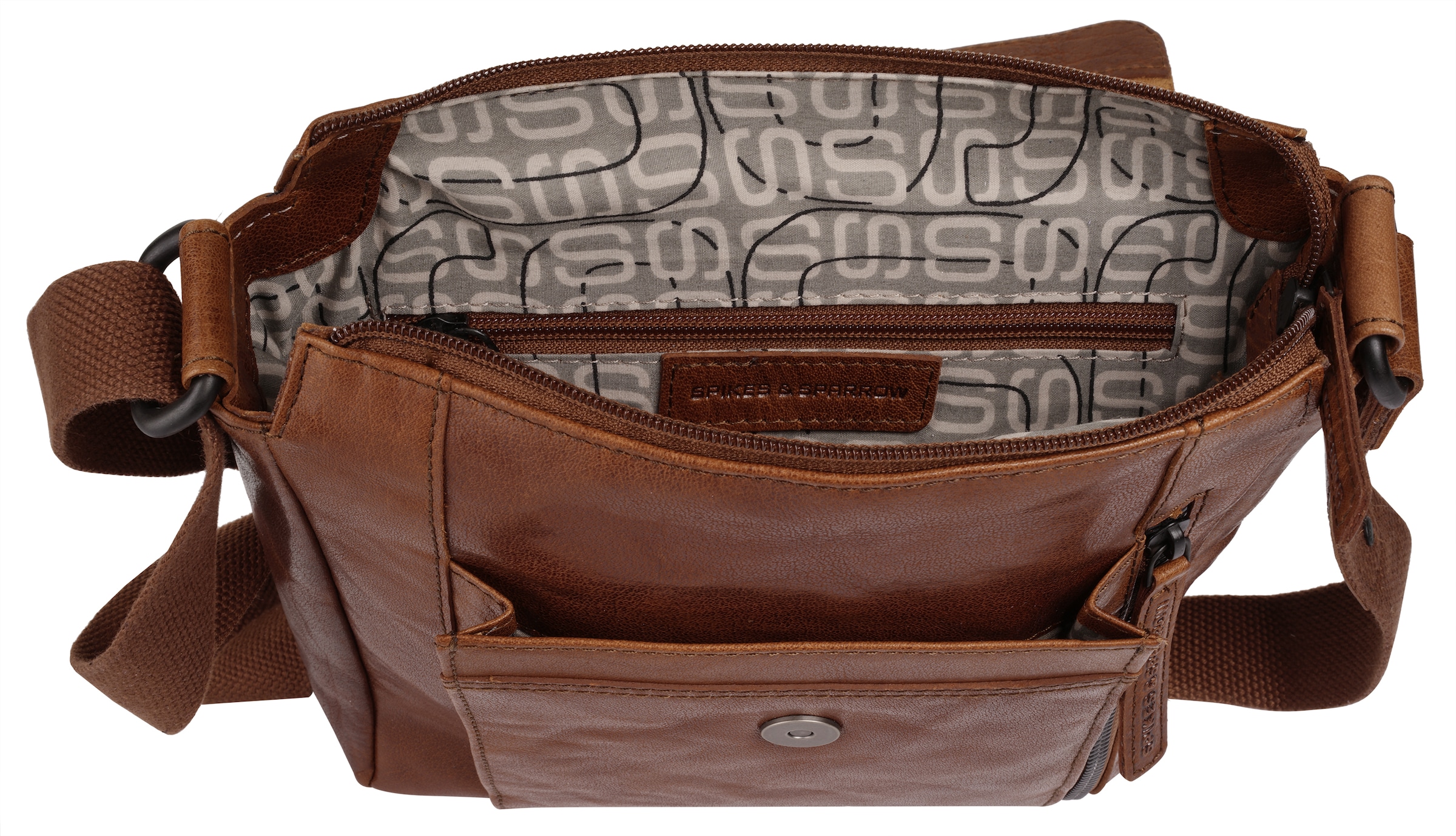 Spikes & Sparrow Umhängetasche echt Leder