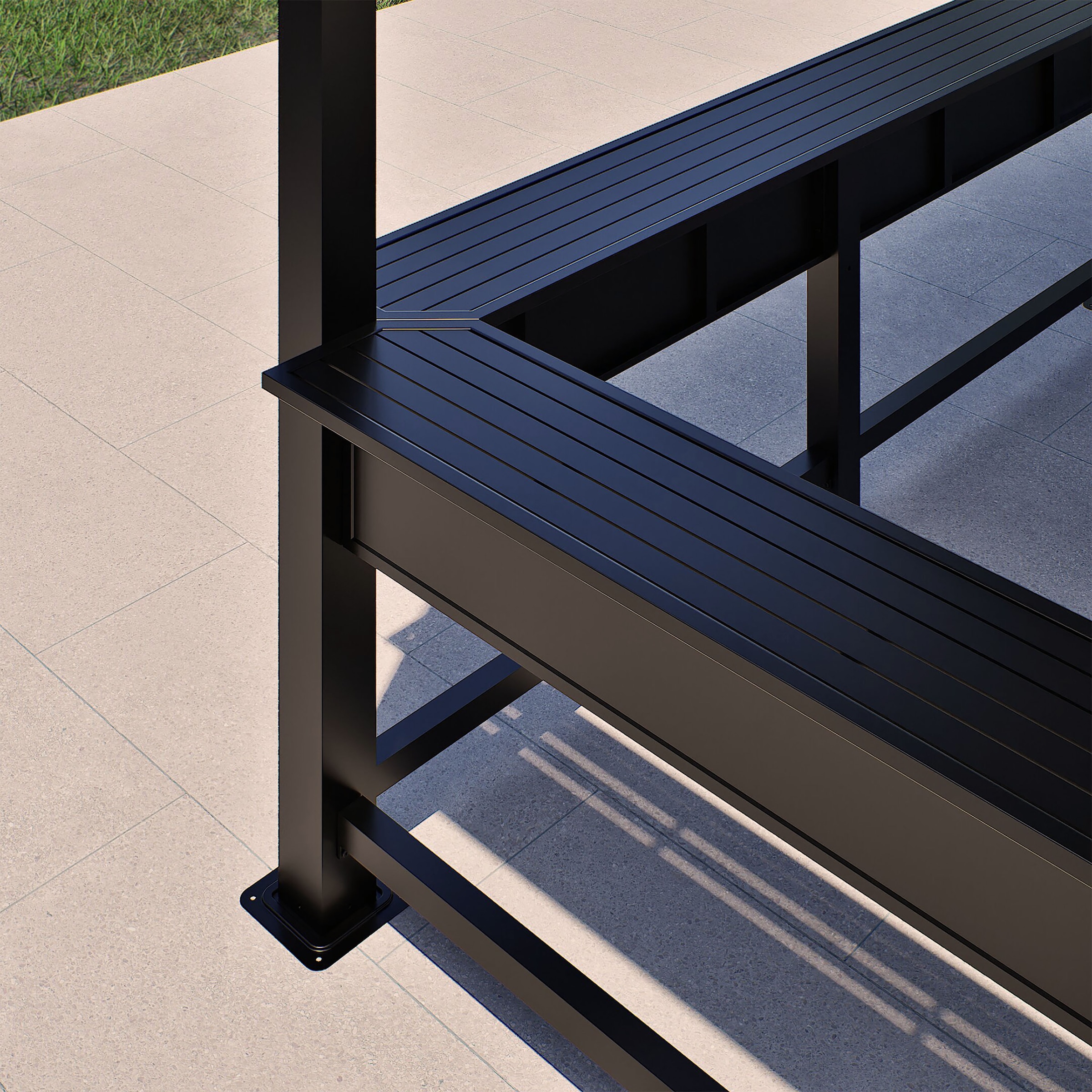 Sojag Pavillon »Bondi 1220 Schwarz« 598,7x363,8x307cm