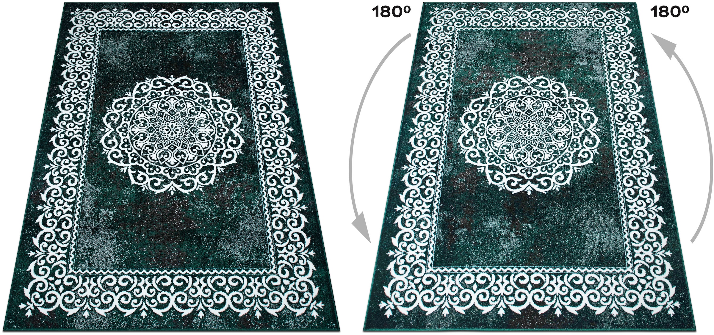 my home Teppich »Dafna« rechteckig 9 mm Höhe Orient-Optik, Vintage Design, Kurzflor, pflegeleicht, dezenter Glanz