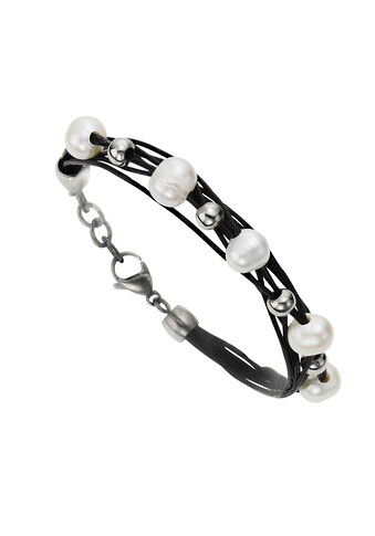 Zeeme Armband »Leder mit Stahlkugeln und Perlen« kaufen