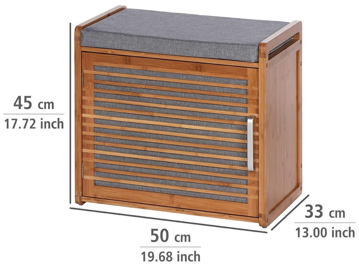 WENKO Schuhbank »Bahari«, BxTxH: 50x33x45 cm, aus Bambus
