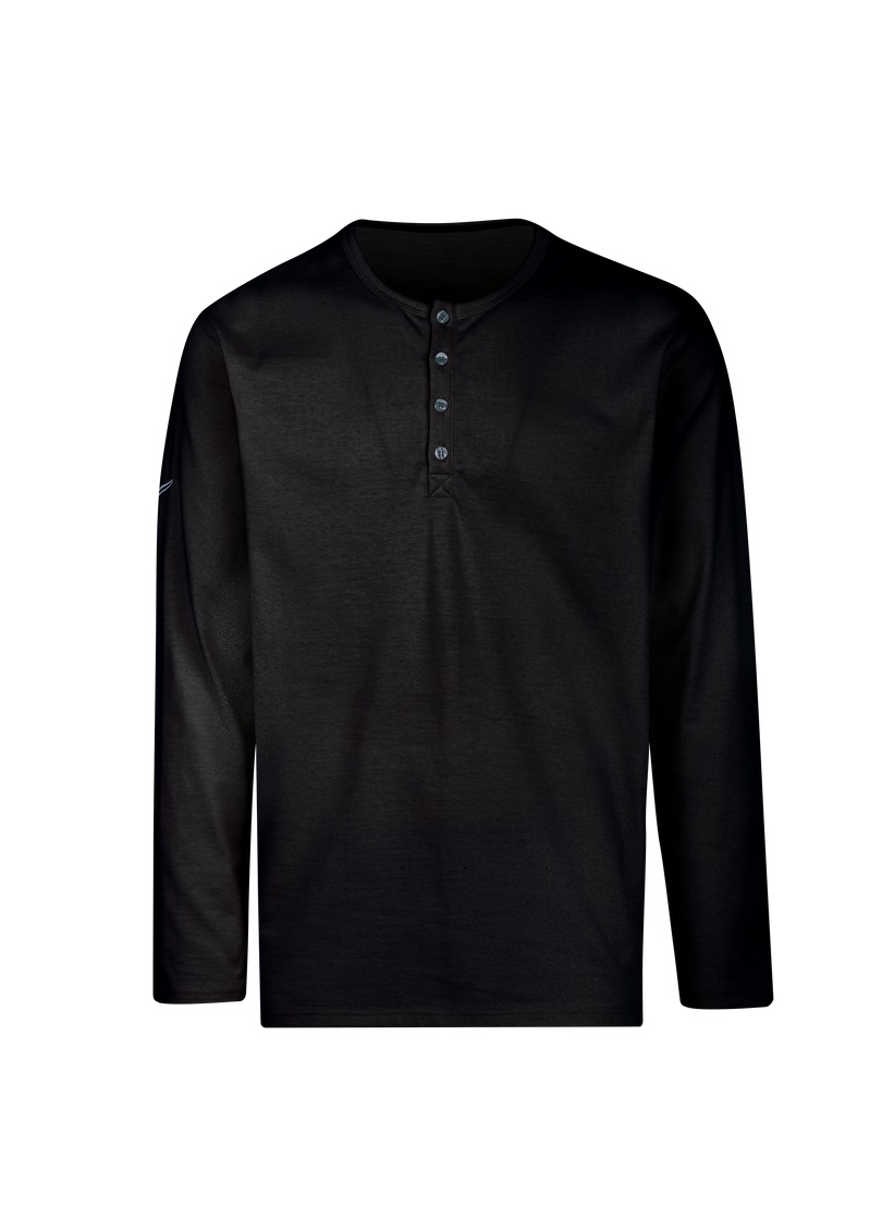 Trigema Longsleeve »TRIGEMA Langarmshirt mit Knopfleiste«, (1 tlg.)